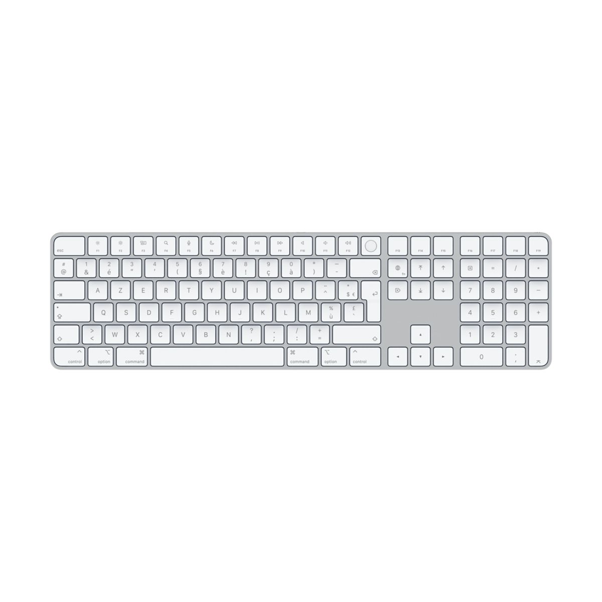 Clavier sans fil Magic Keyboard avec Touch ID Blanc, APPLE