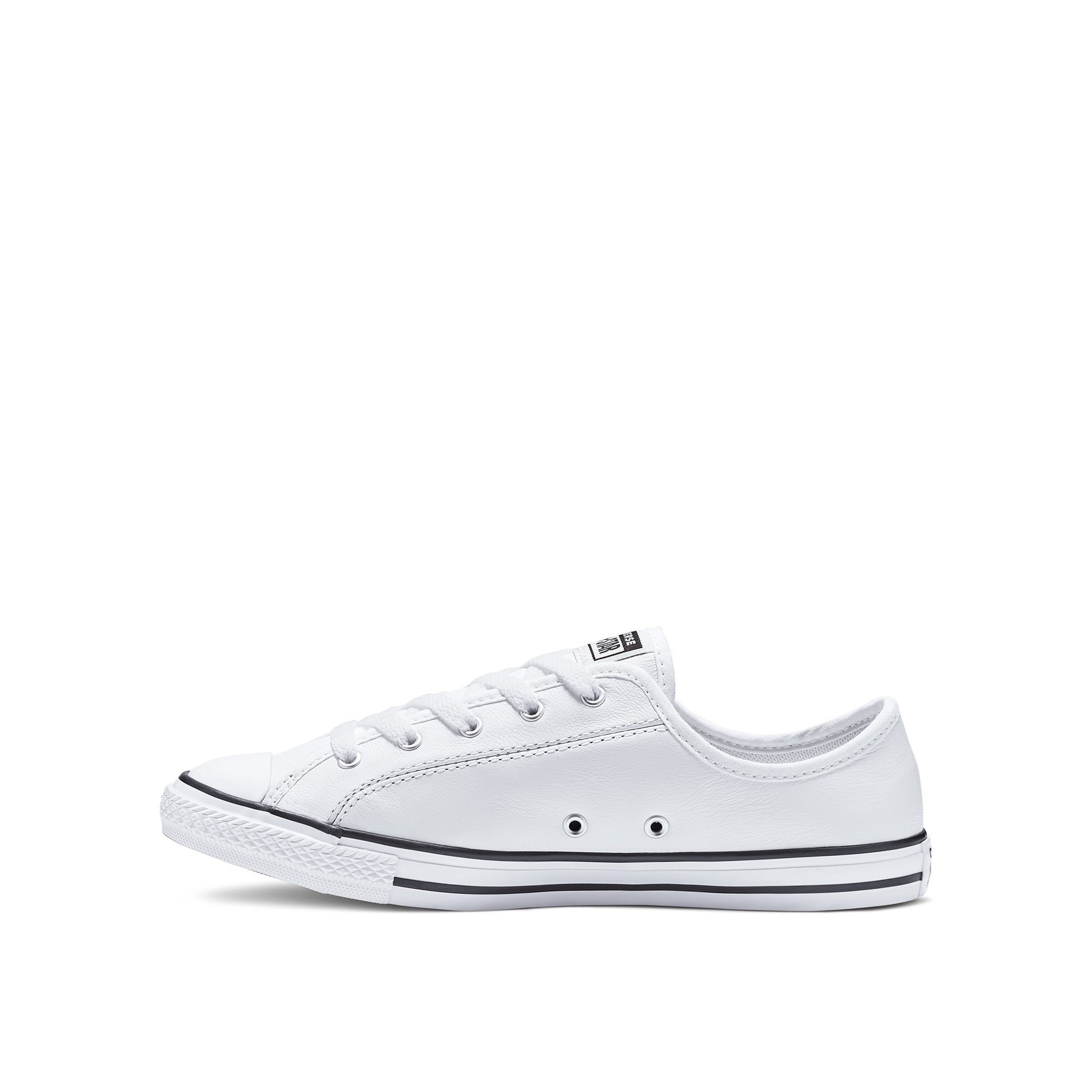 converse dainty mid white leather
