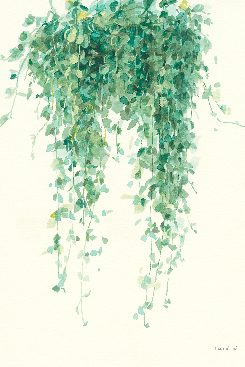 Tableau fleurs Plante tropicale Ceropegia illustrée, HEXOA