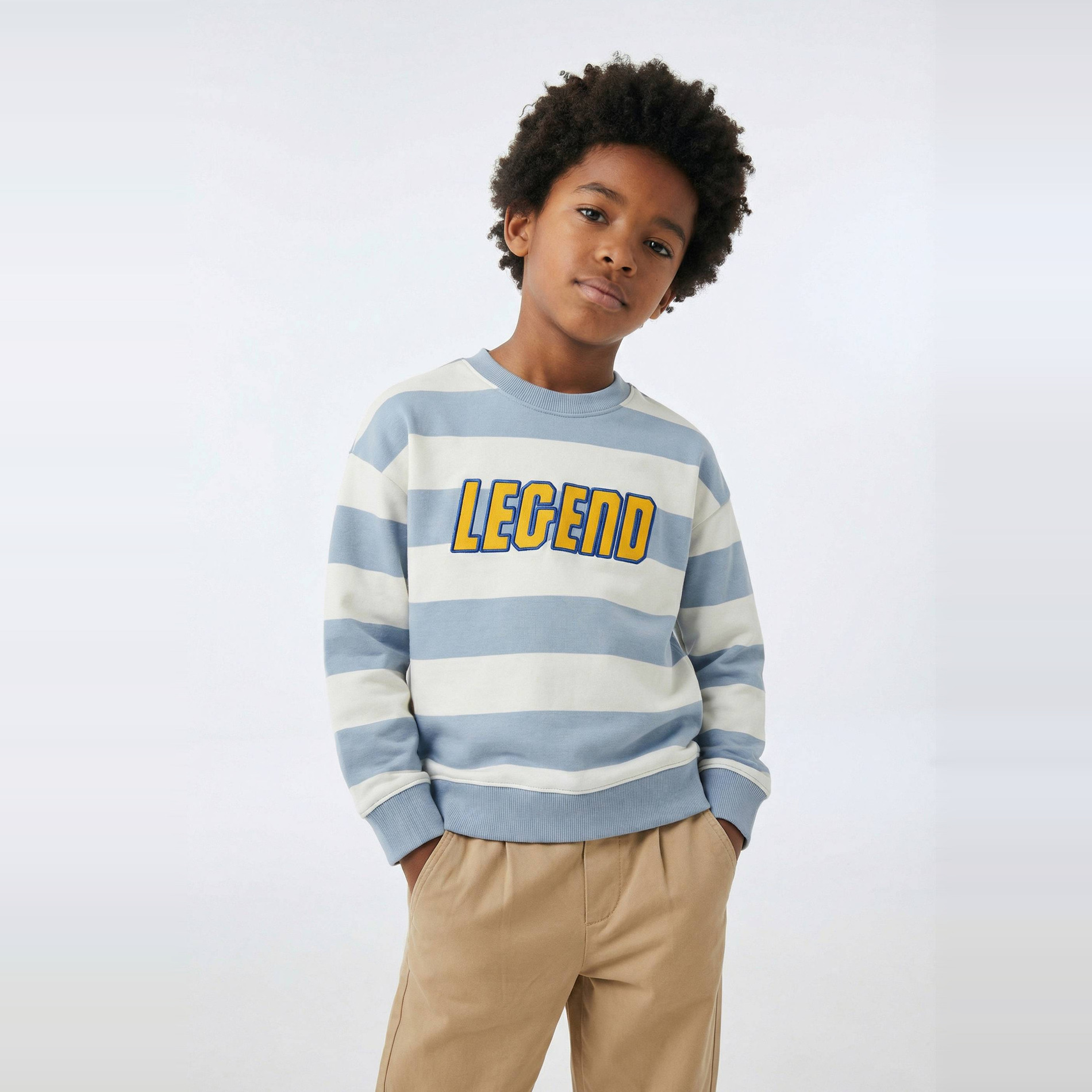 Sweat imprimé en coton BIO GOTS, MONOPRIX