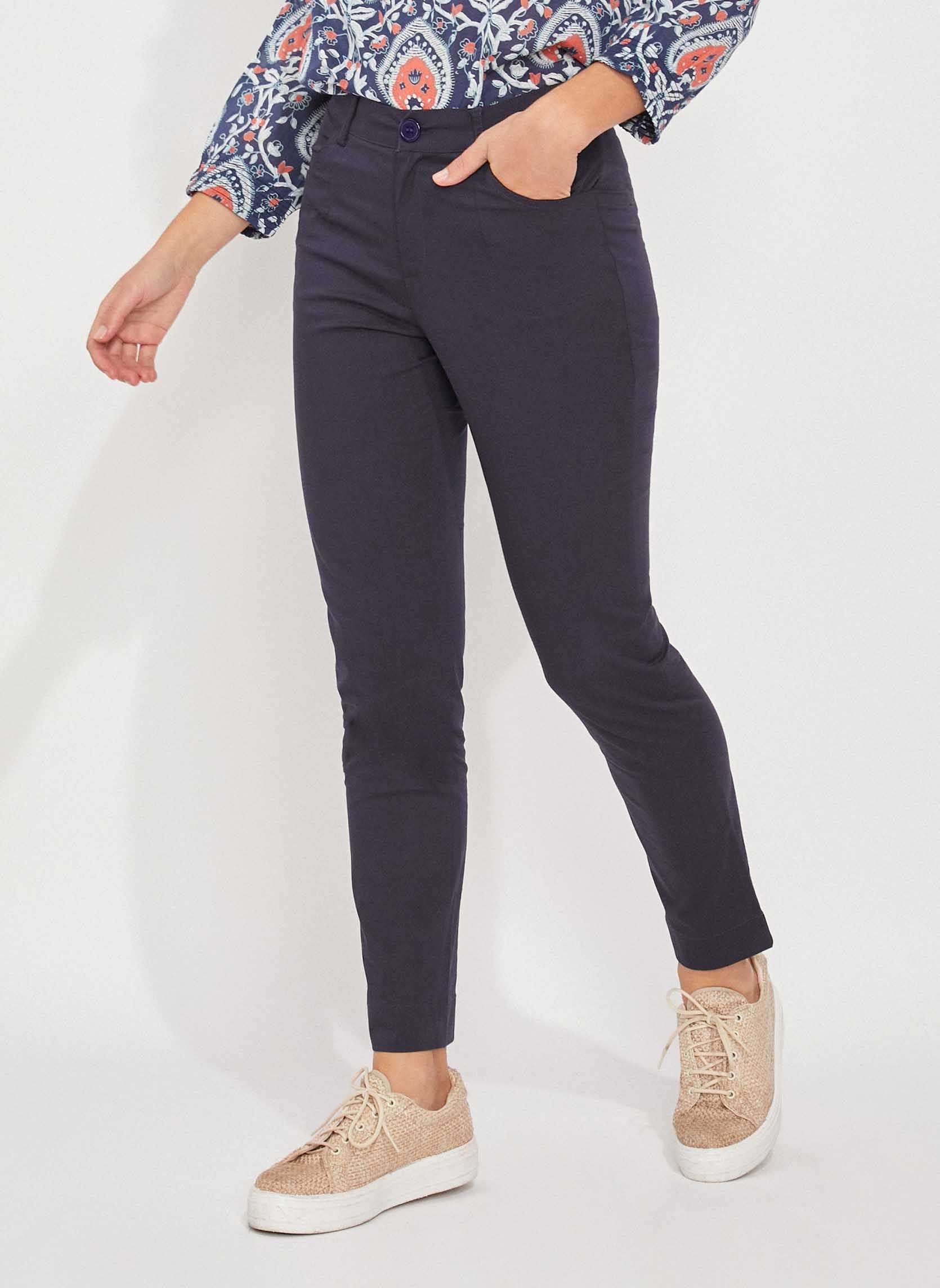 Pantalon cigarette coton MALACIA, LA FIANCÉE