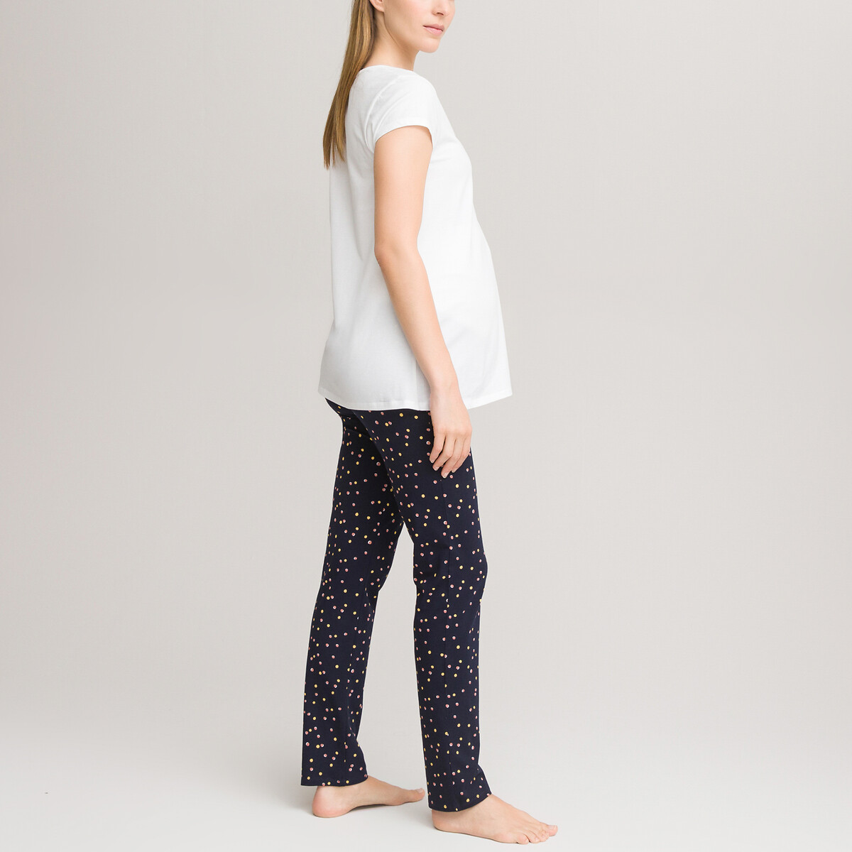 Pigiama per gravidanza e allattamento fantasia pois La Redoute Collections  | La Redoute