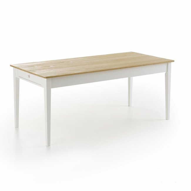 Alvina Solid Pine Dining Table (Seats 6-8), white, LA REDOUTE INTERIEURS