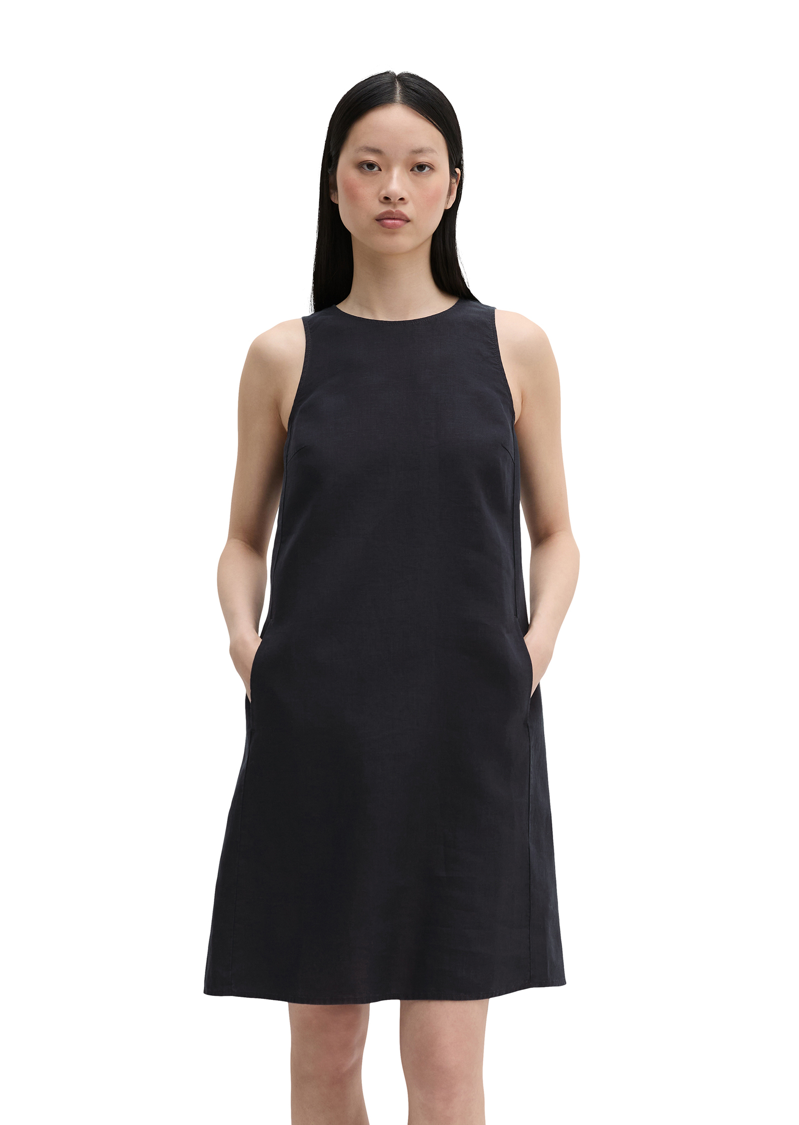 Robe fourreau en lin shaped avec poches, MARC O'POLO