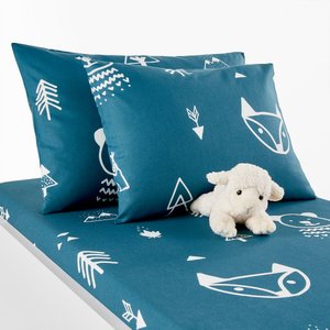 Forest Camp Animal 100% Organic Cotton Pillowcase LA REDOUTE INTERIEURS image
