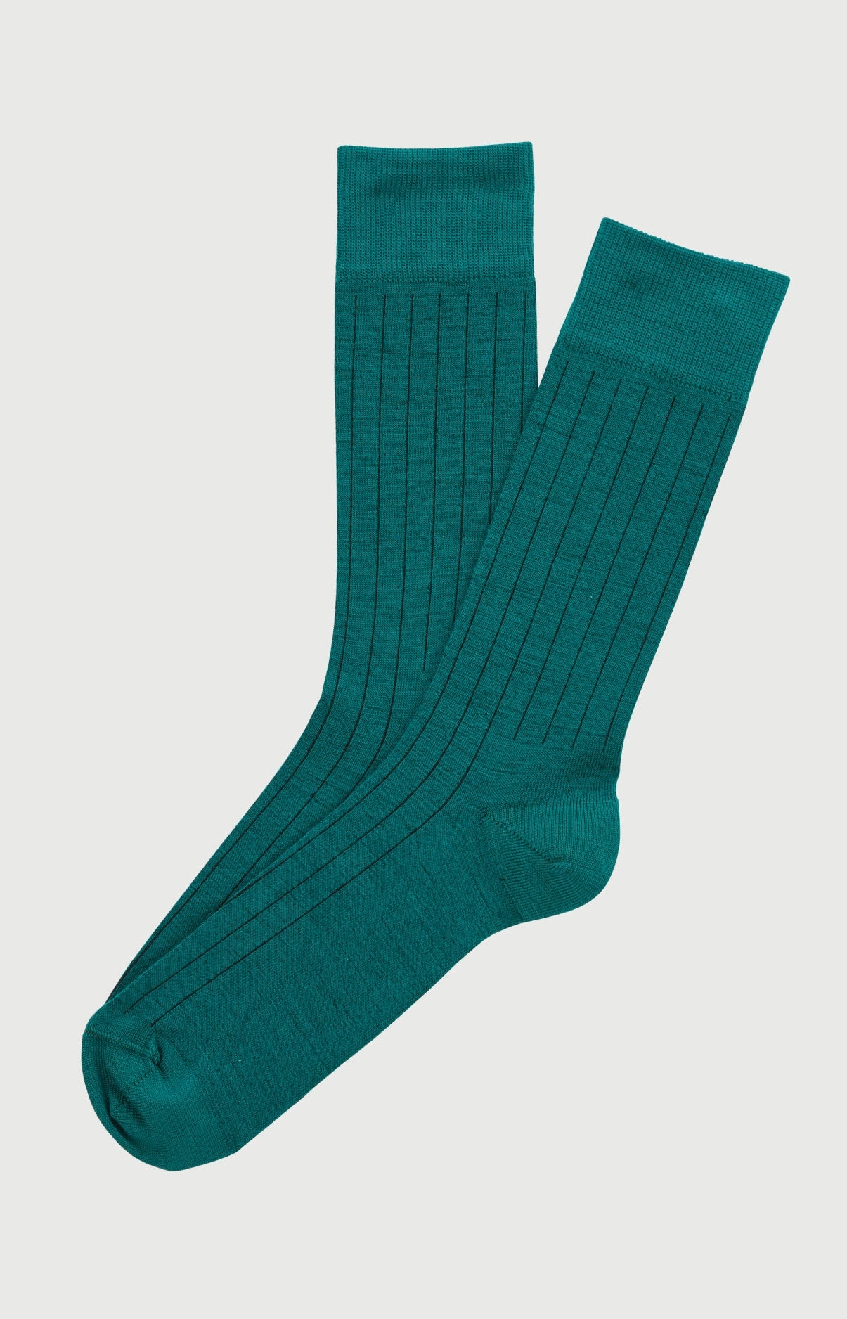 Chaussettes en laine et coton couleur unie Forêt, ARTHUR