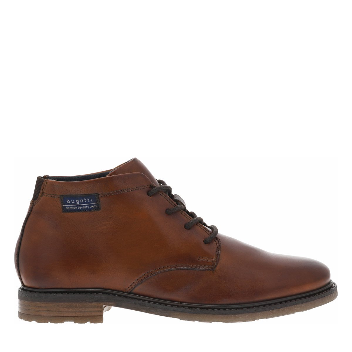 Bottines cuir talon plat, BUGATTI