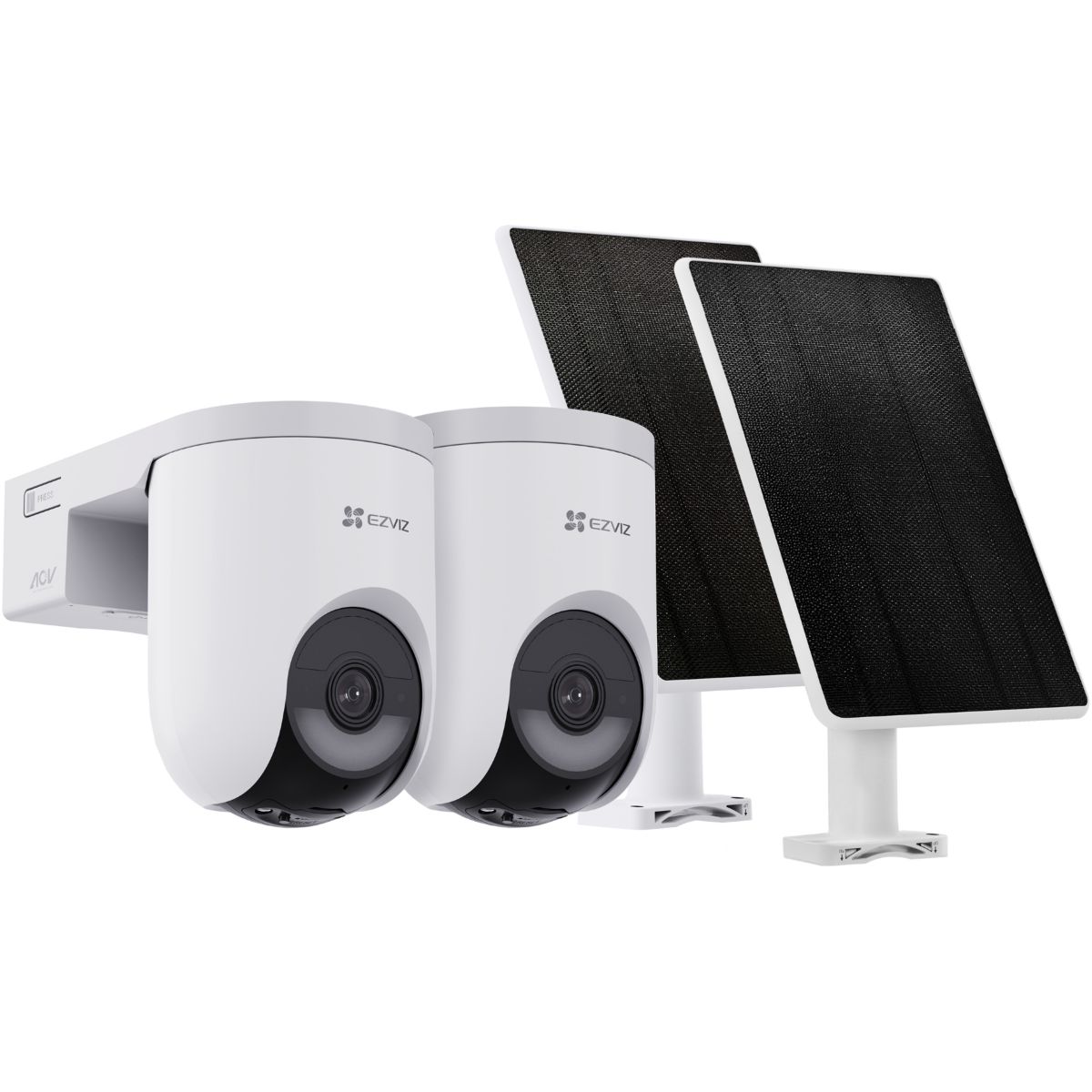 Pack sécurité 2 cam. HB8 Lite+ Panneau Solaire, EZVIZ