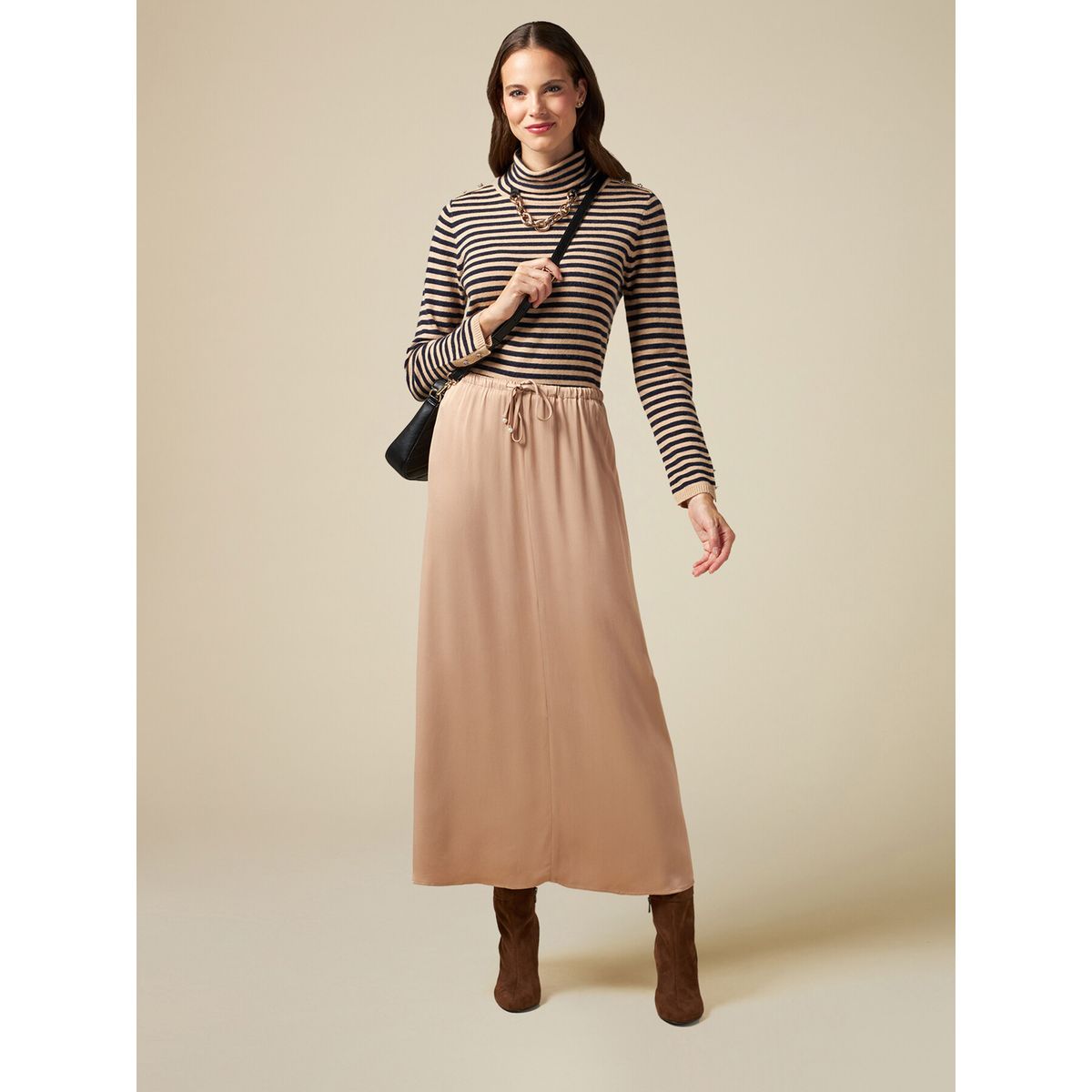 Jupe 2025 crayon beige