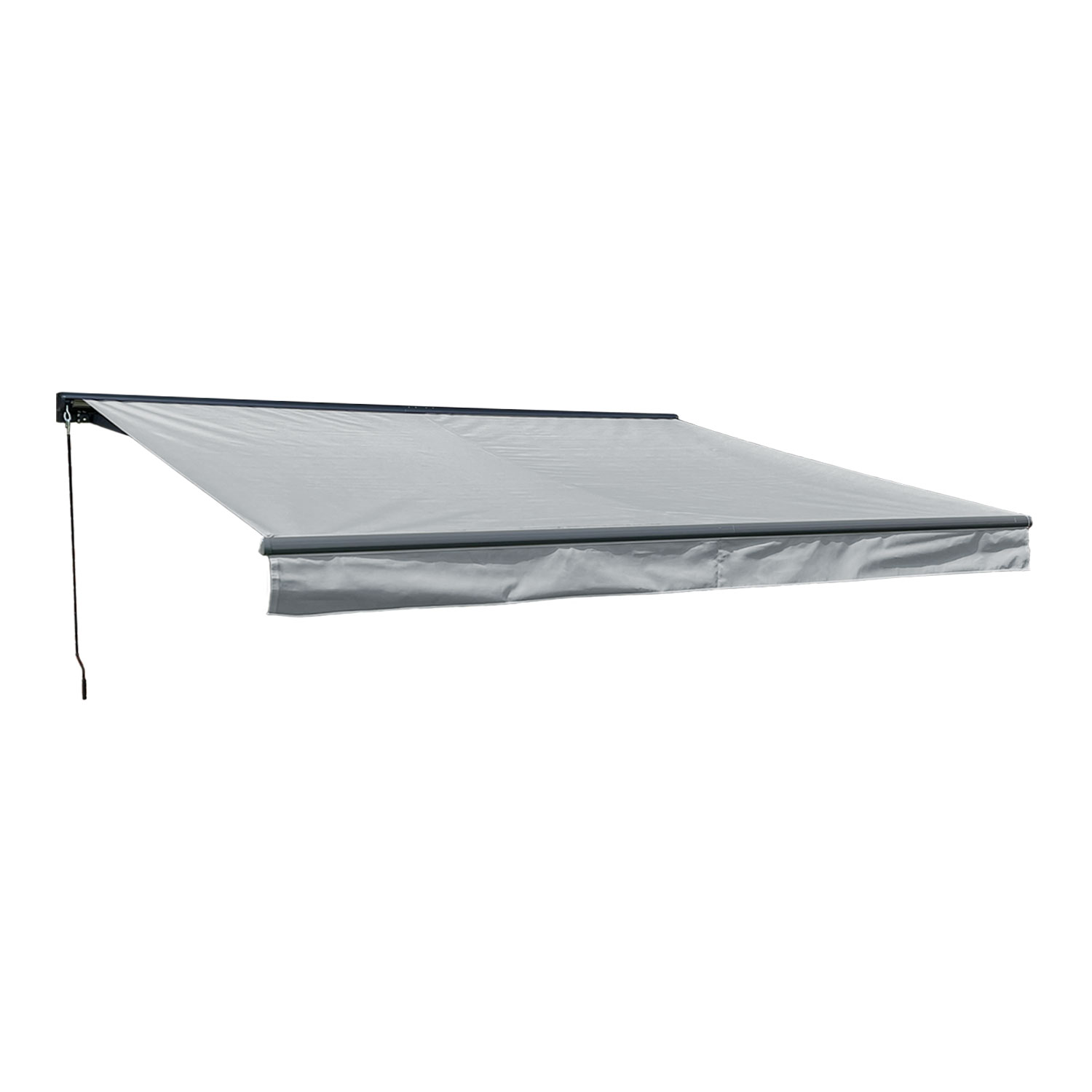 Store banne, semi-coffre, 3,95x3m, SAULE, HAPPY GARDEN