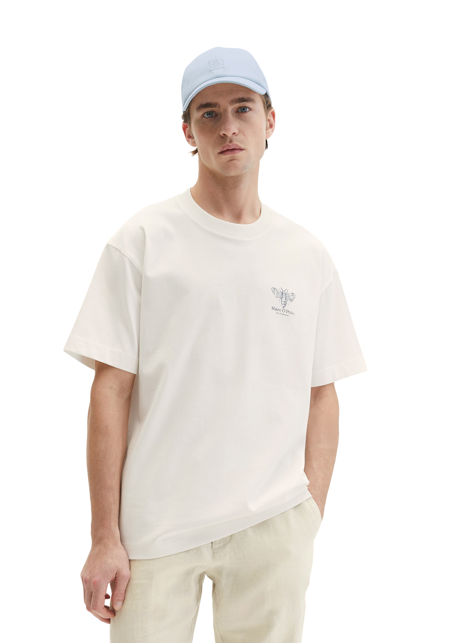 T-shirt loose avec impressions d'insectes sur les deux faces, MARC O'POLO