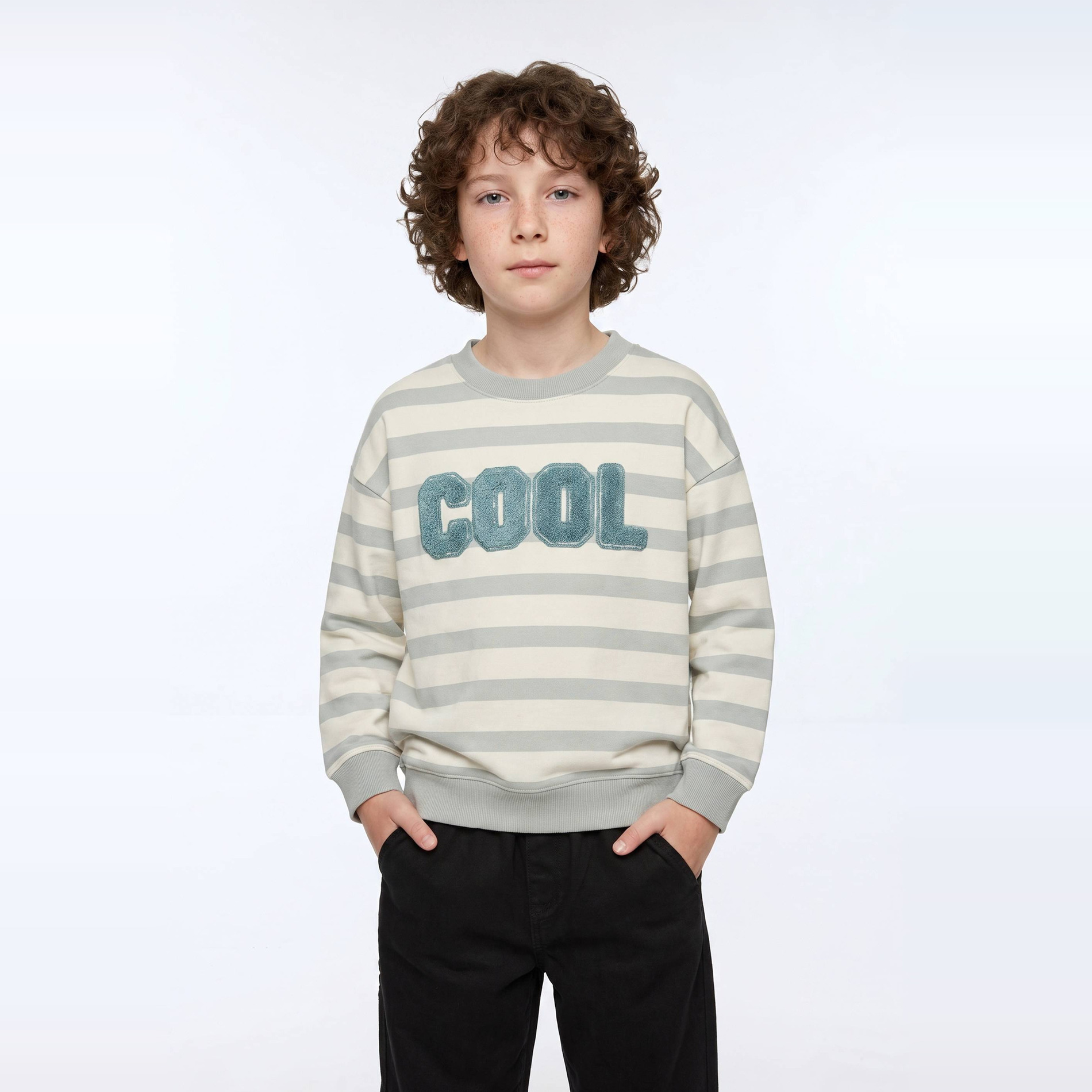 Sweat imprimé en coton BIO GOTS, MONOPRIX