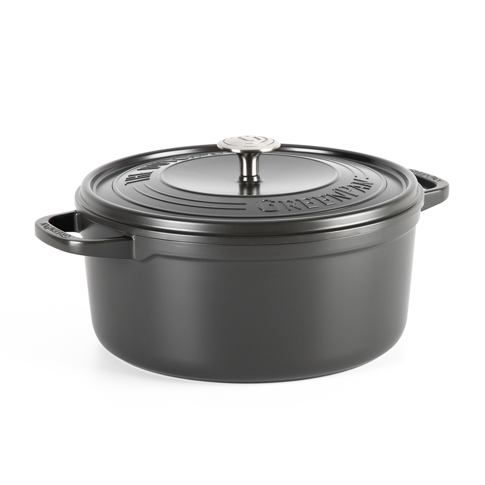 Cocotte 26 cm fonte d'aluminium revêtement céramique - Celeste, GREENPAN