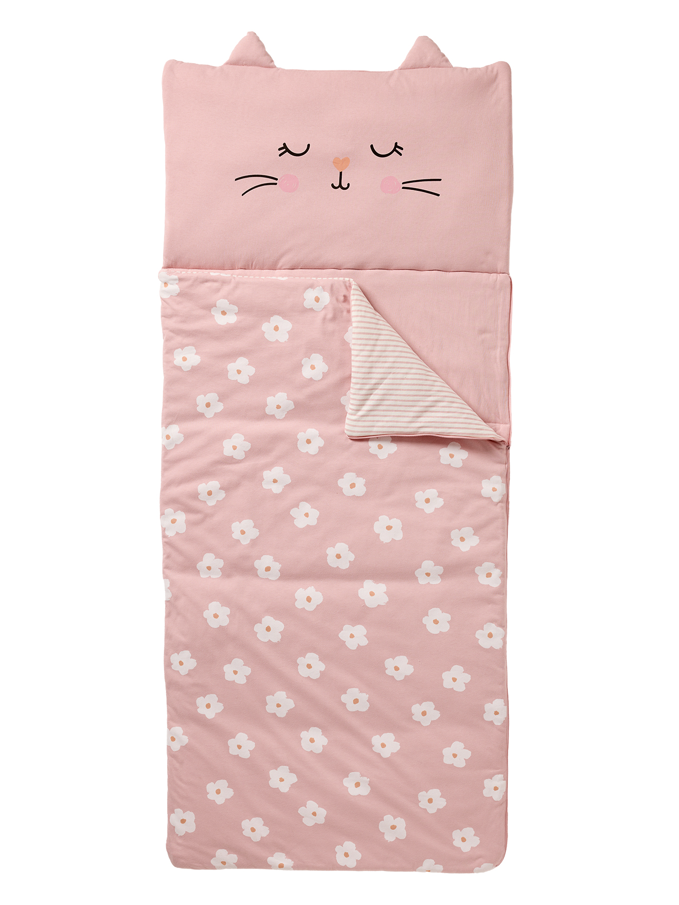 Sac de couchage FLEURS CHAT, VERTBAUDET