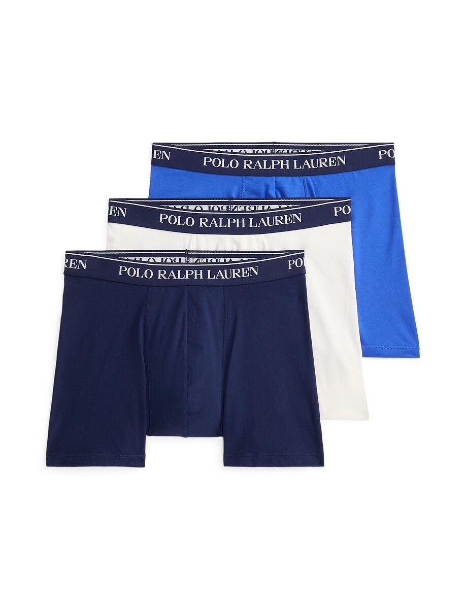Lot de 3 slips-boxers coton stretch, POLO RALPH LAUREN