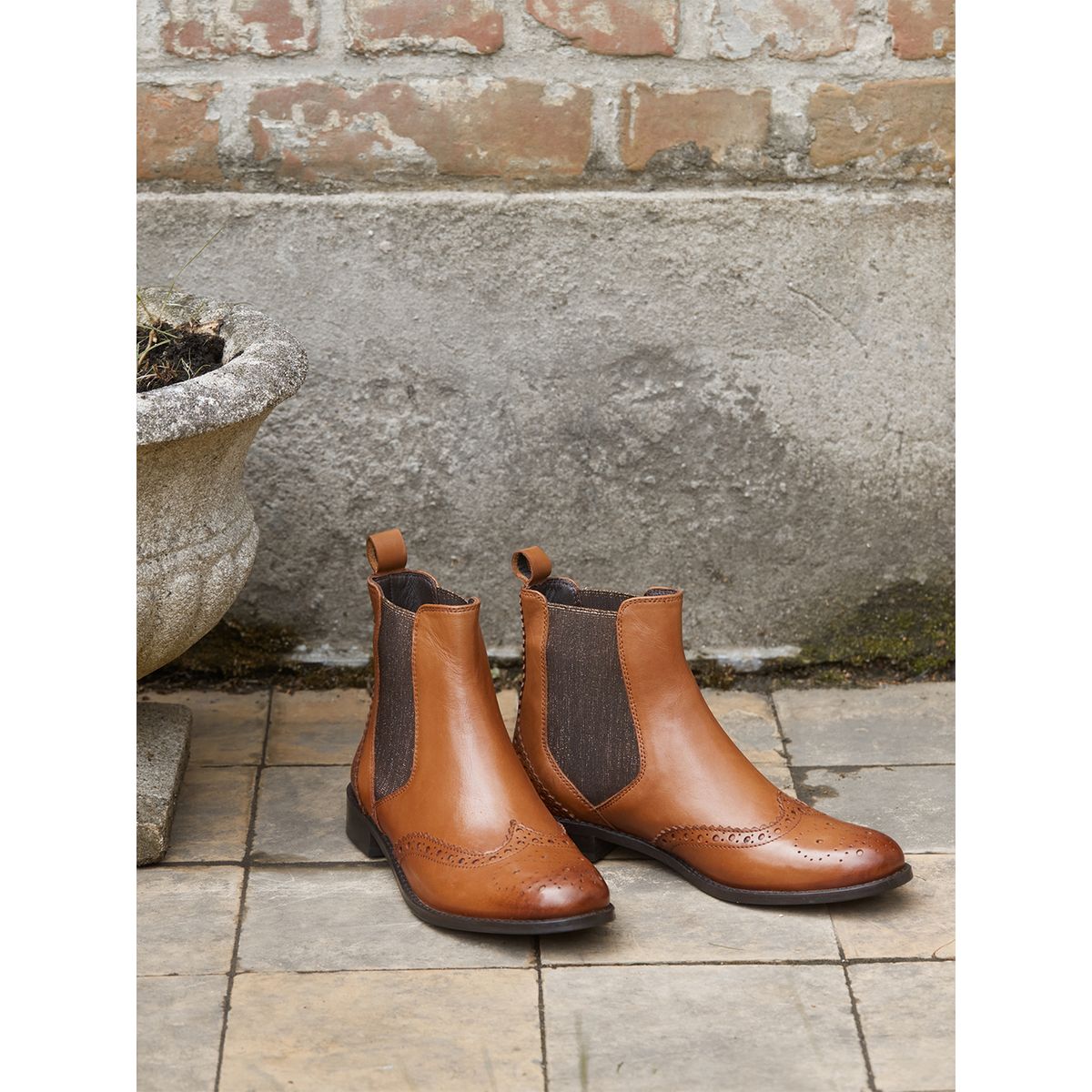 Boots zippés en cuir imprimé La Redoute Chaussures Bottes Bottines 