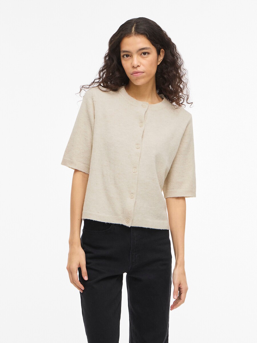 Gilet boutonné manches courtes , VILA