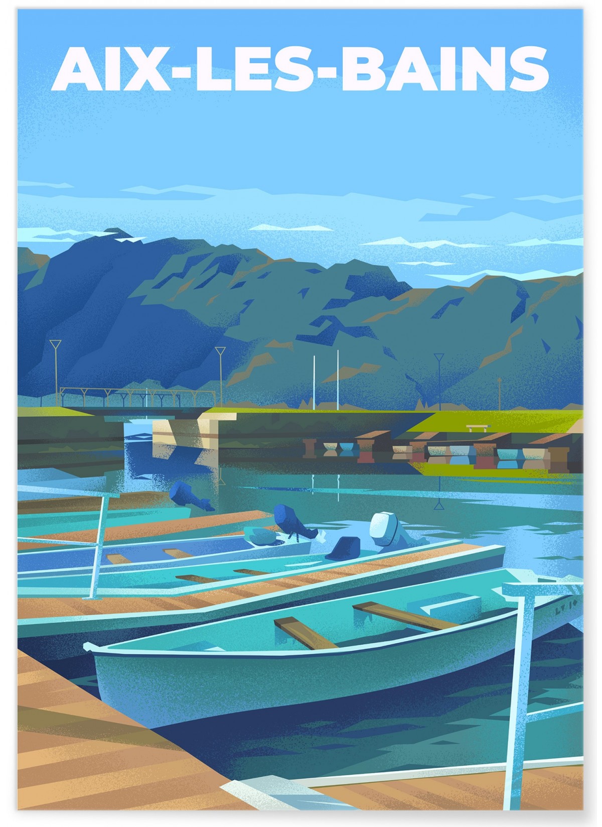 Affiche ville Aix-les-Bains, L'AFFICHERIE