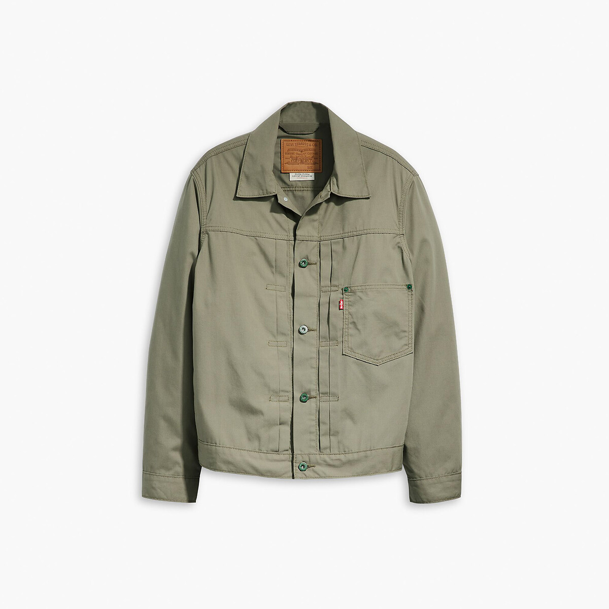 Veste trucker type 1 Levi s vert kaki La Redoute