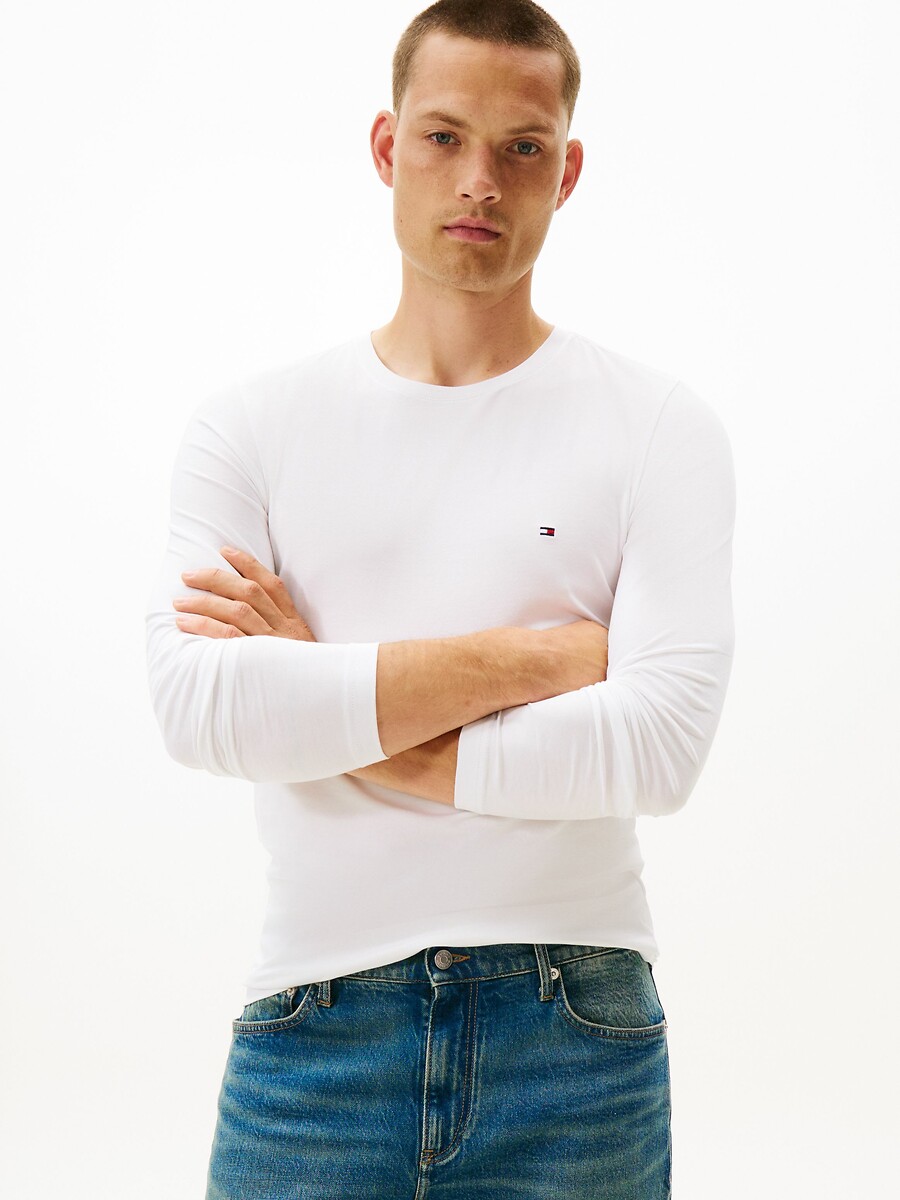 T-shirt manches longues slim stretch, TOMMY HILFIGER