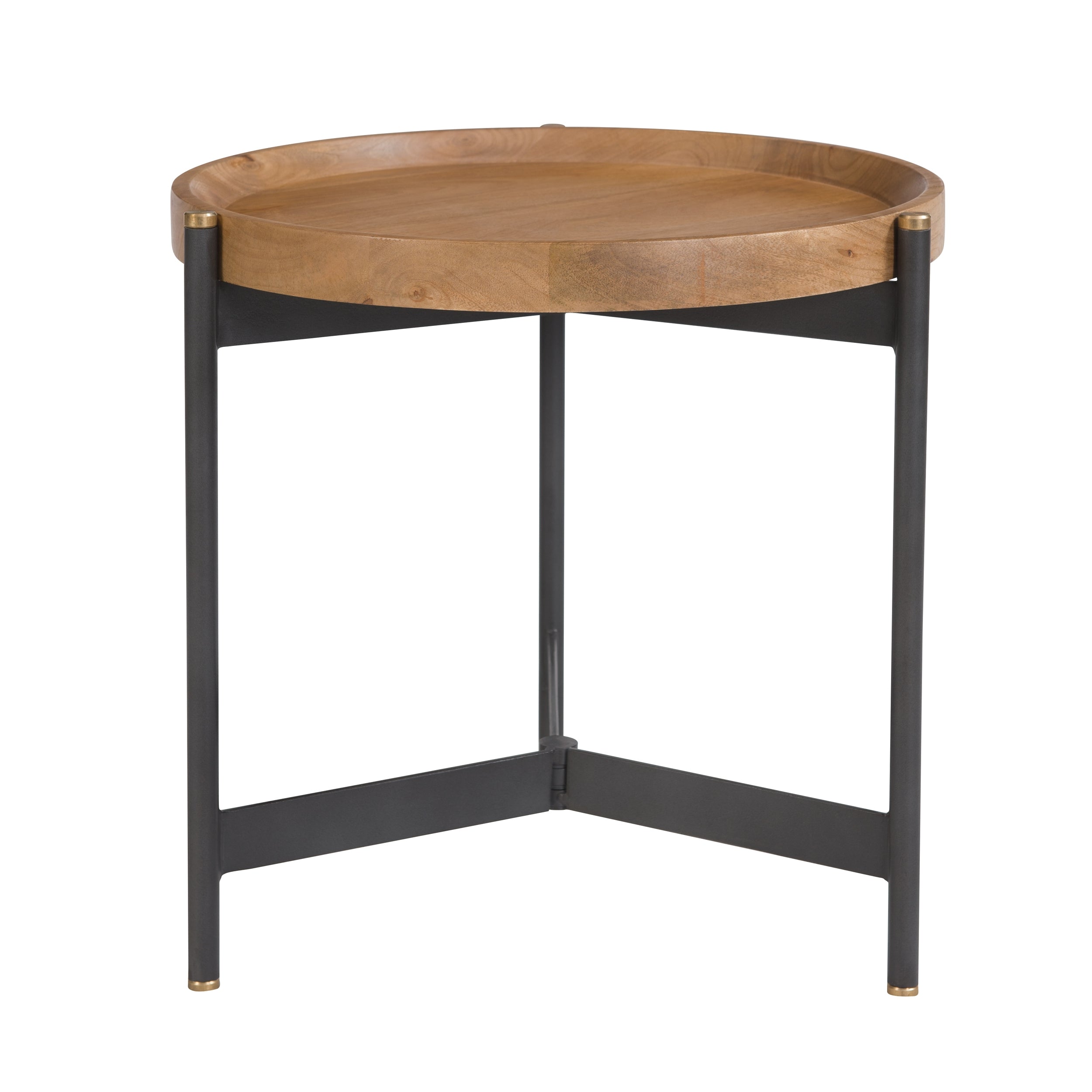 Table d'appoint ronde en bois D49 cm - CARTER, MAISON PAVANE