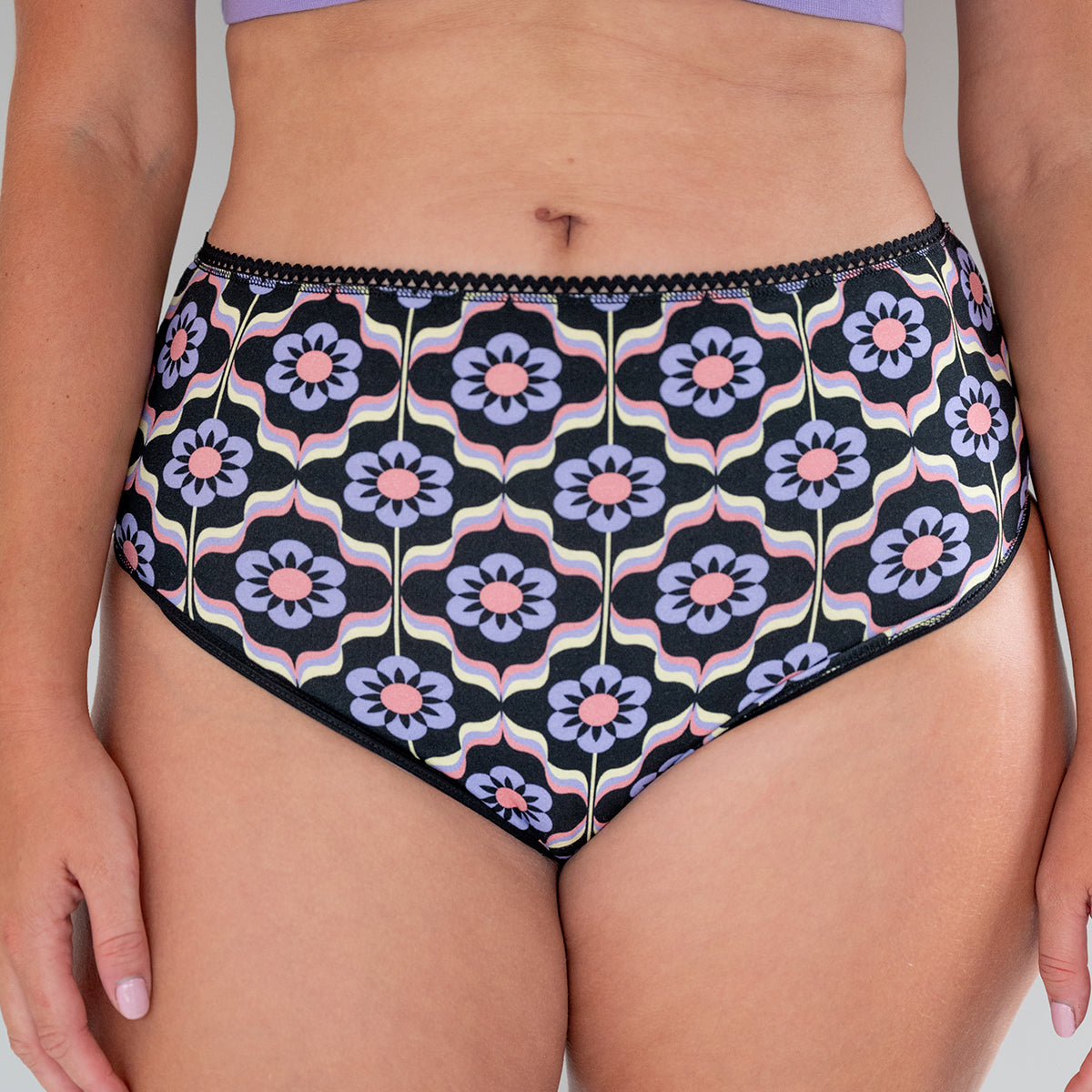 Culotte coton taille haute IMPRIMÉE Sheila Violet, WE ARE JOLIES