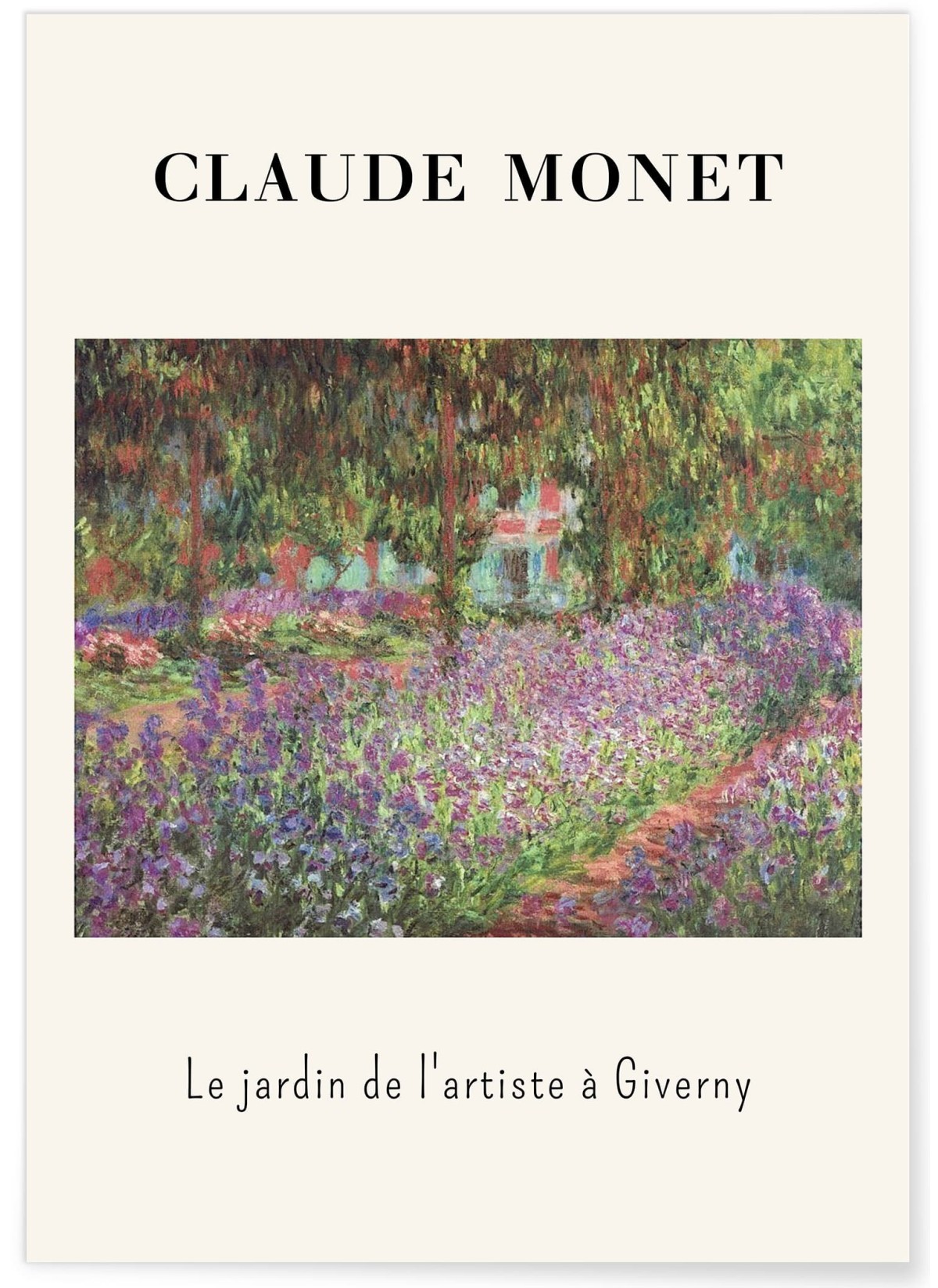 Affiche Claude Monet - Le Jardin de l'artiste à Giverny, L'AFFICHERIE