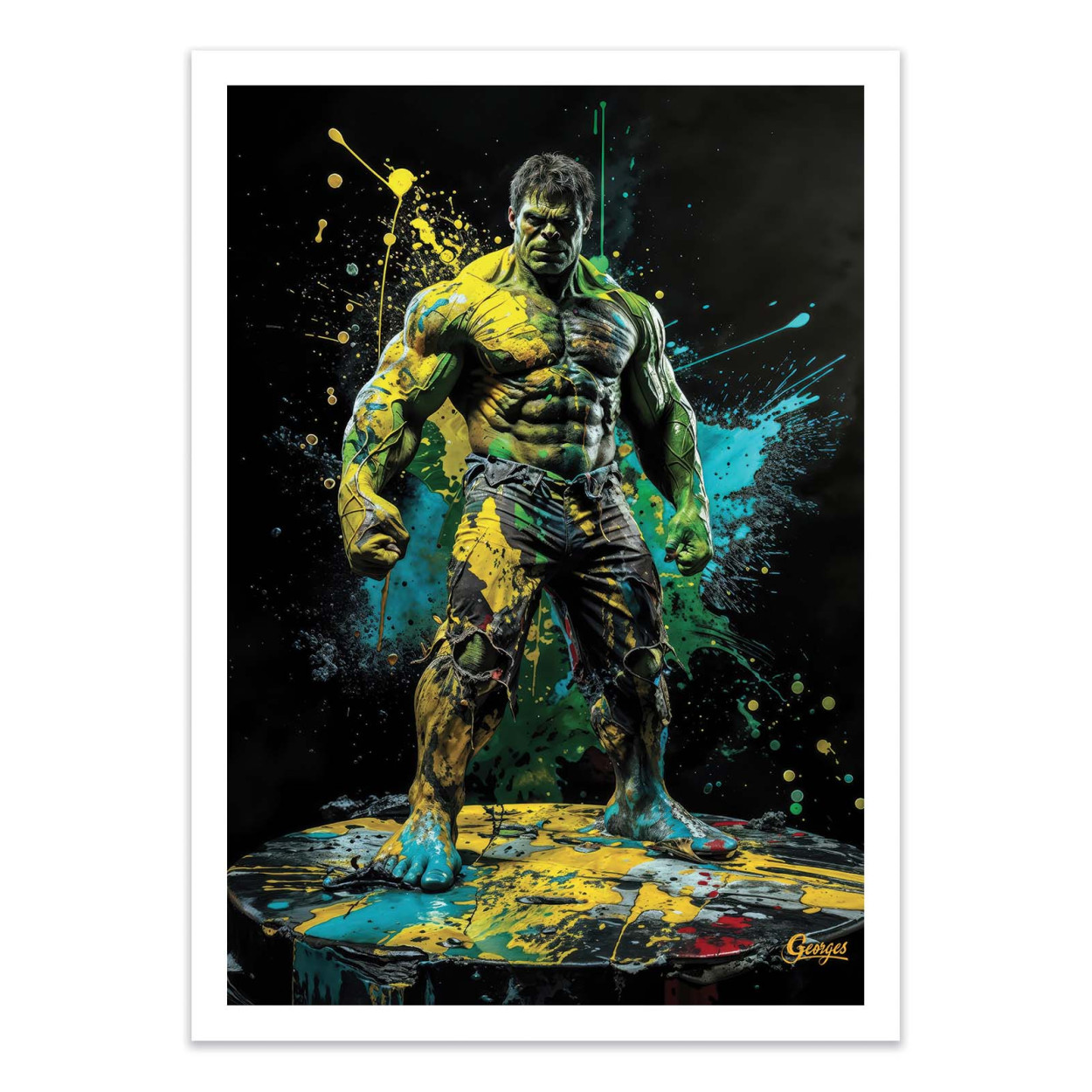Affiche d'art - Hulk Version 2 - Georges, WALL EDITIONS