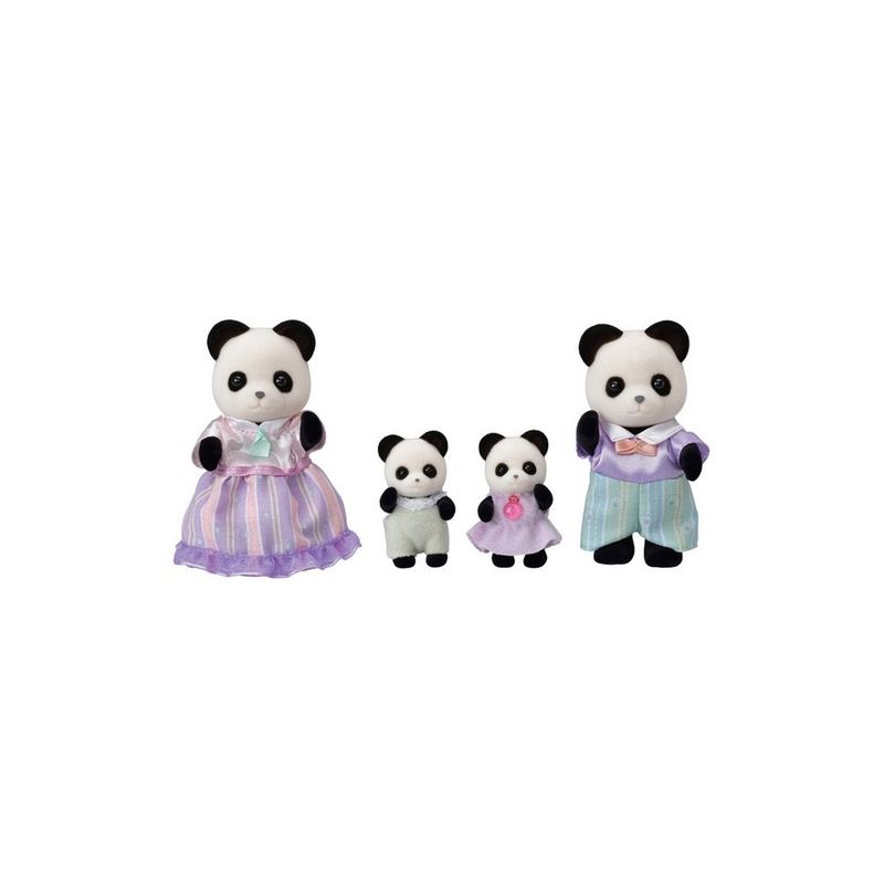 SYLVANIAN FAMILIES - La Famille Panda - 5529 - Famille 4 Figurines - Mini  Poupées - Multicolore