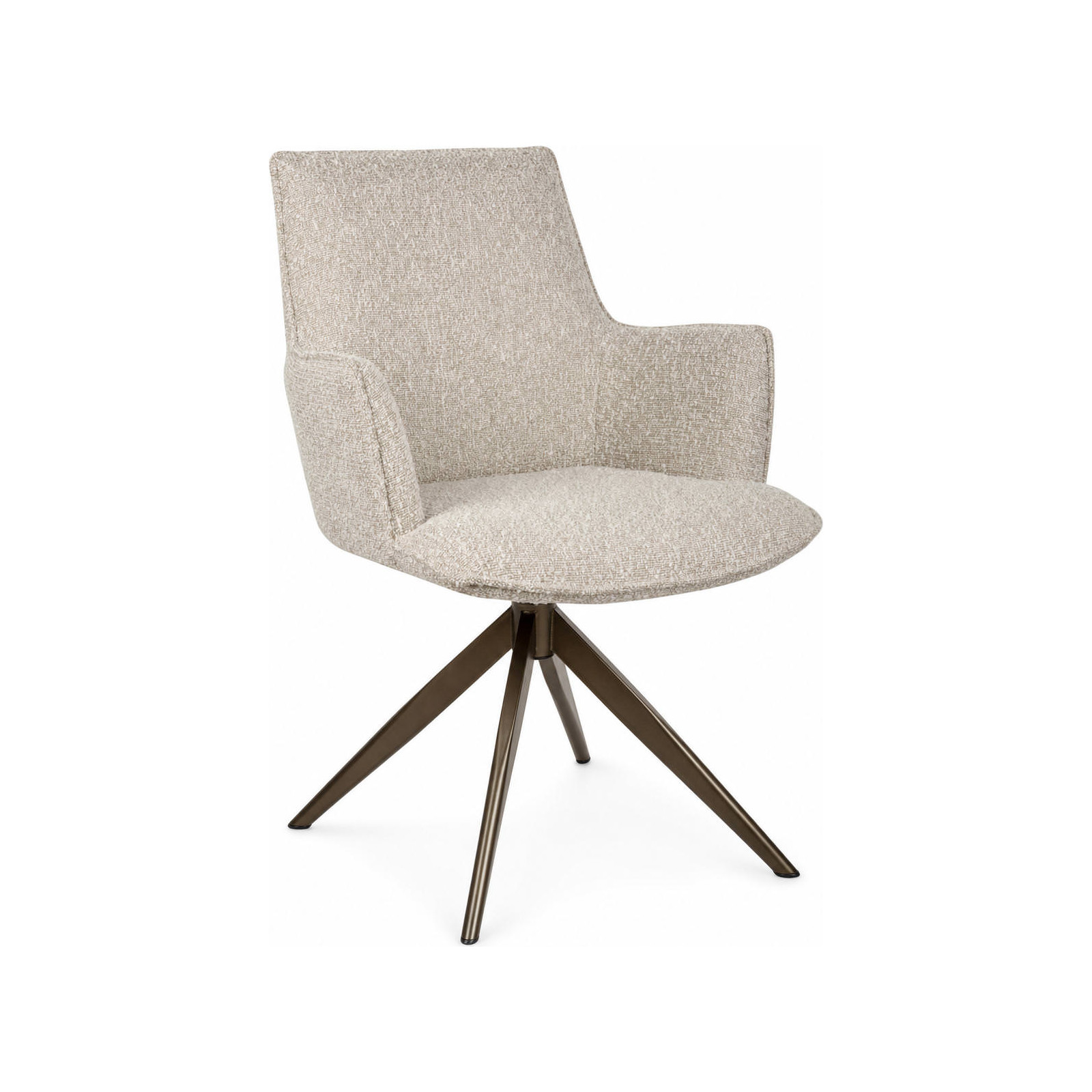 Chaise pivotante rembourrée avec accoudoirs, RECOLLECTION