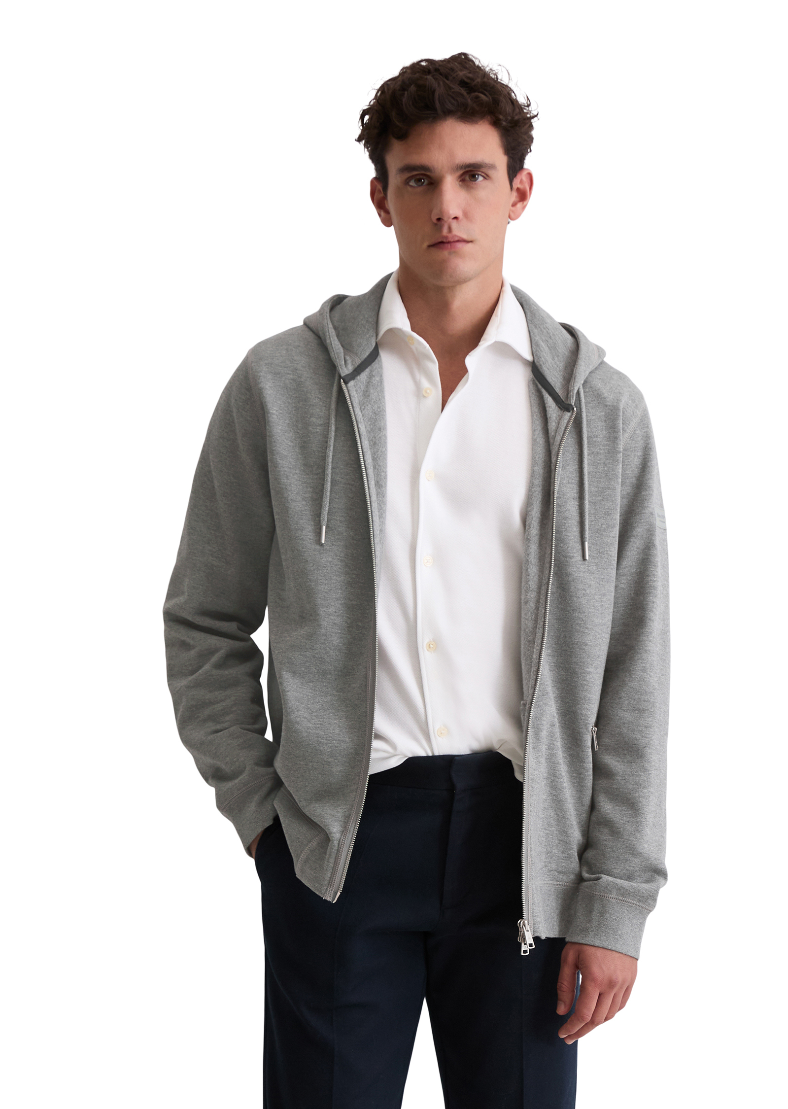 Sweat à capuche DfC regular en sweat doux en coton bio, MARC O'POLO