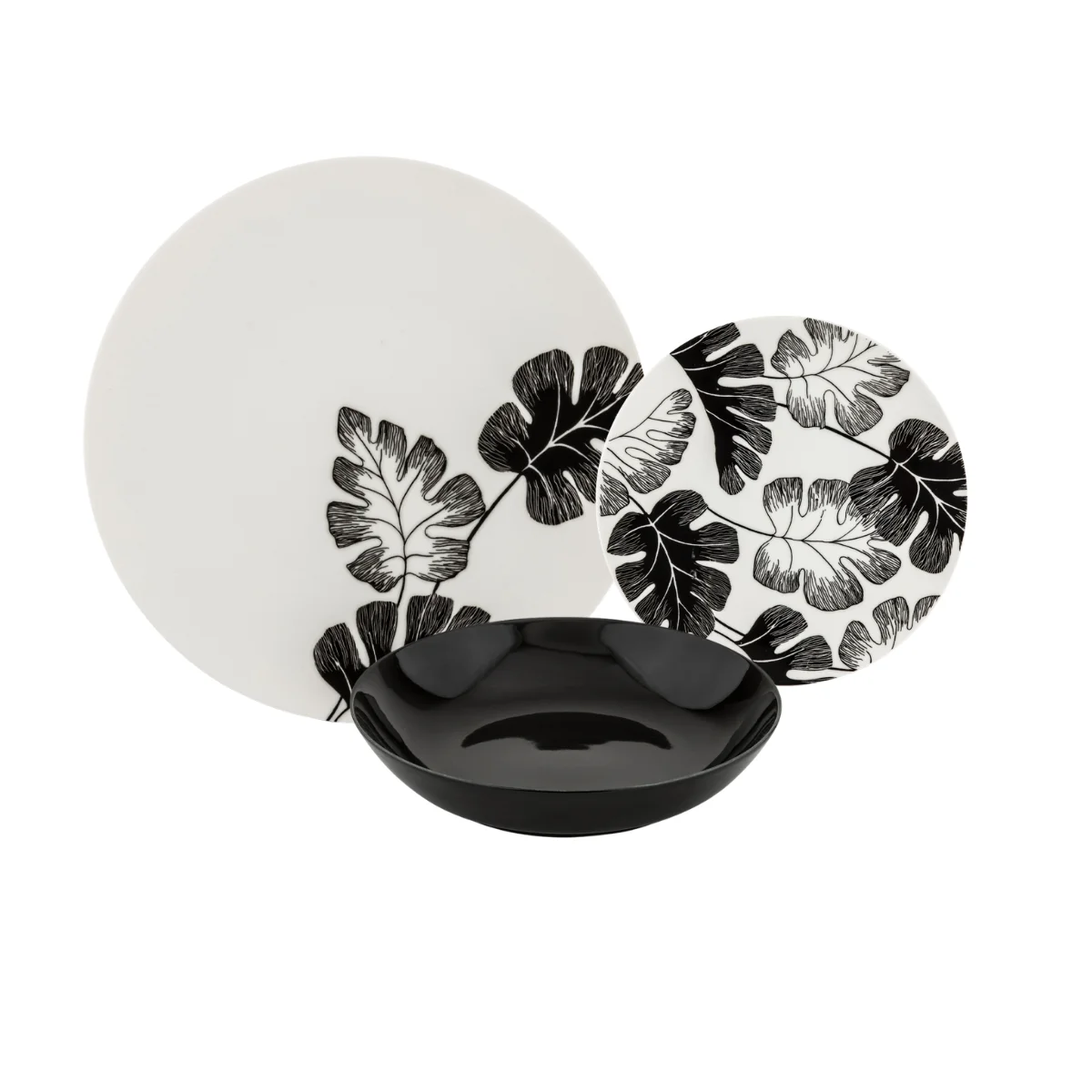 Service de table 18 pièces en porcelaine fine - Leaf, LAGUIOLE CUISSON