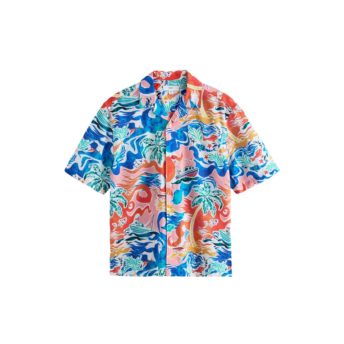 Chemise manches courtes à imprimé, NEXT