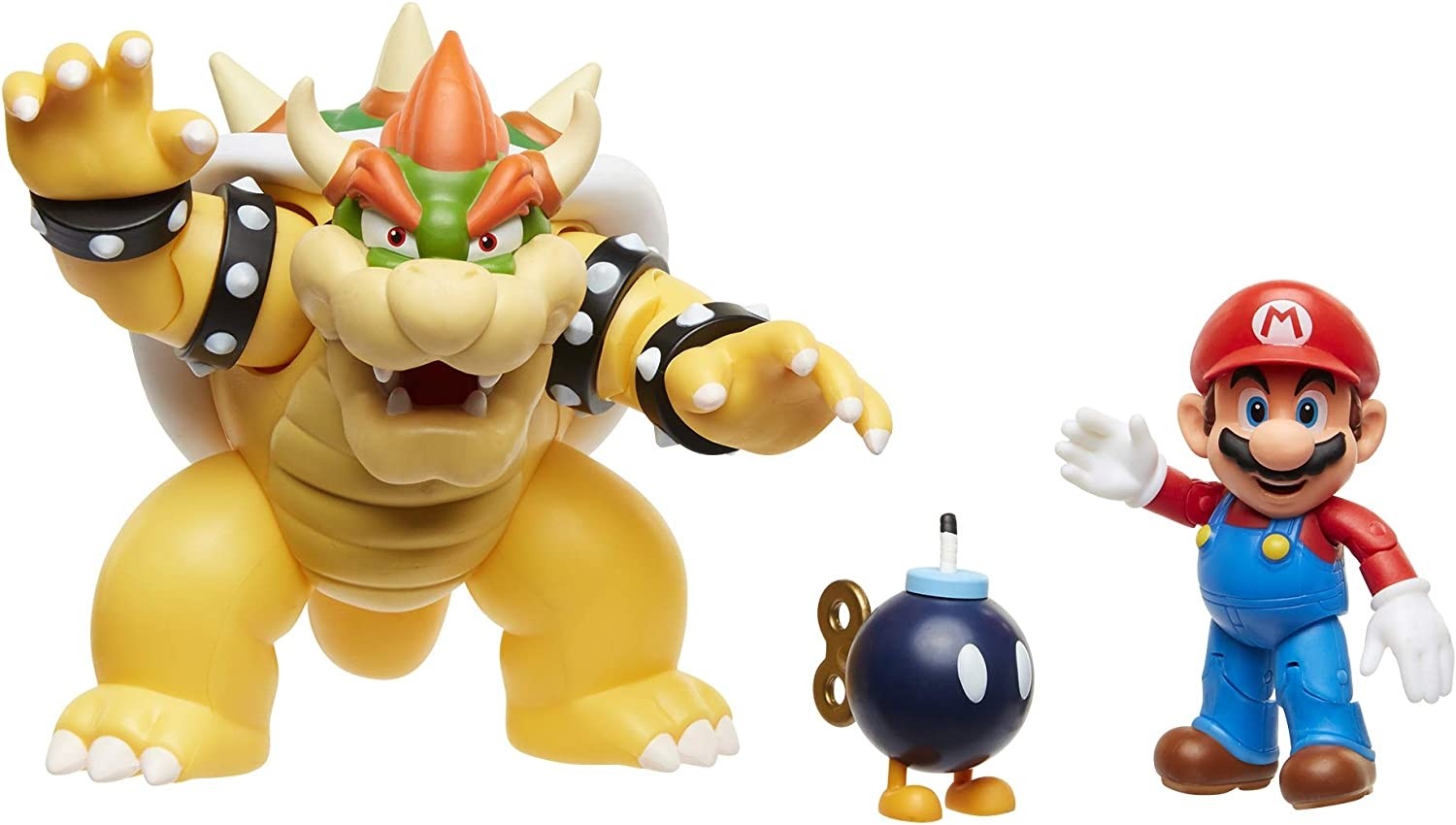 Pack 3 Figurines Mario Vs Bowser Lava Battle - Super Mario, JAKKS PACIFIC
