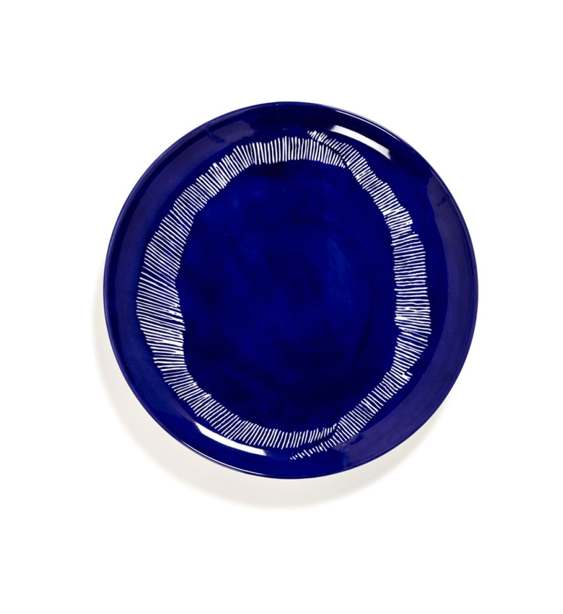Assiette plate feast par ottolenghi lapis lazuli grès bleu/blanc ø26 cm, SERAX