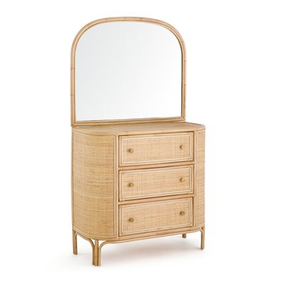 Ladara Rattan Chest of Drawers with Mirror LA REDOUTE INTERIEURS