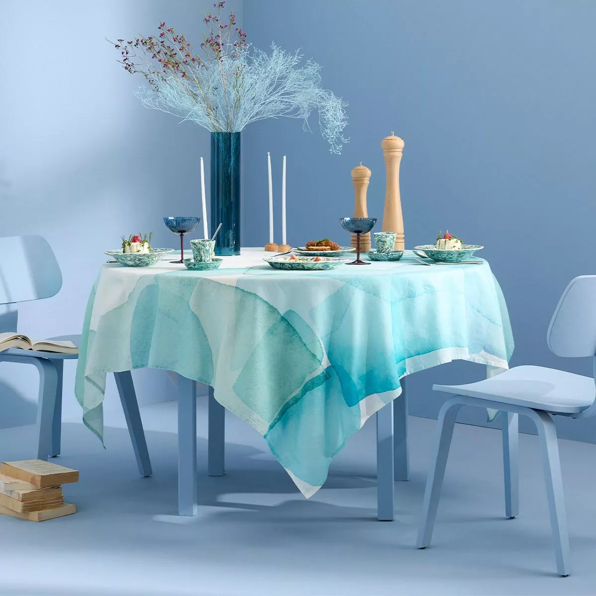 Nappe lin & coton lavé AQUA, GARNIER THIEBAUT