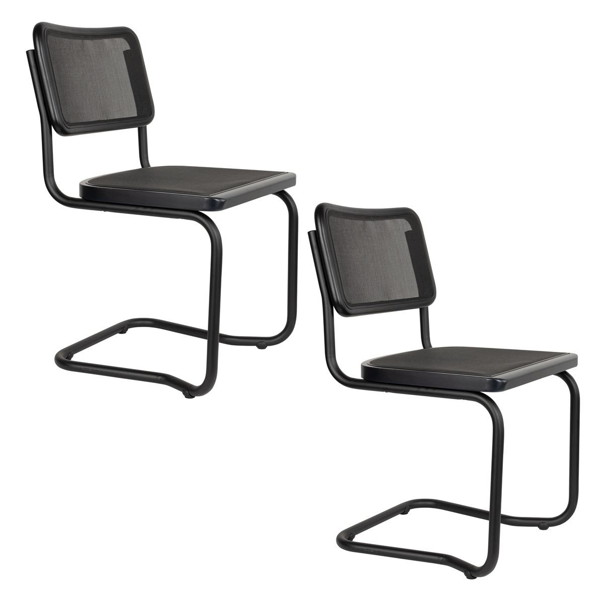 Chaise design en bois (lot de 2), CARREE, DUTCHBONE