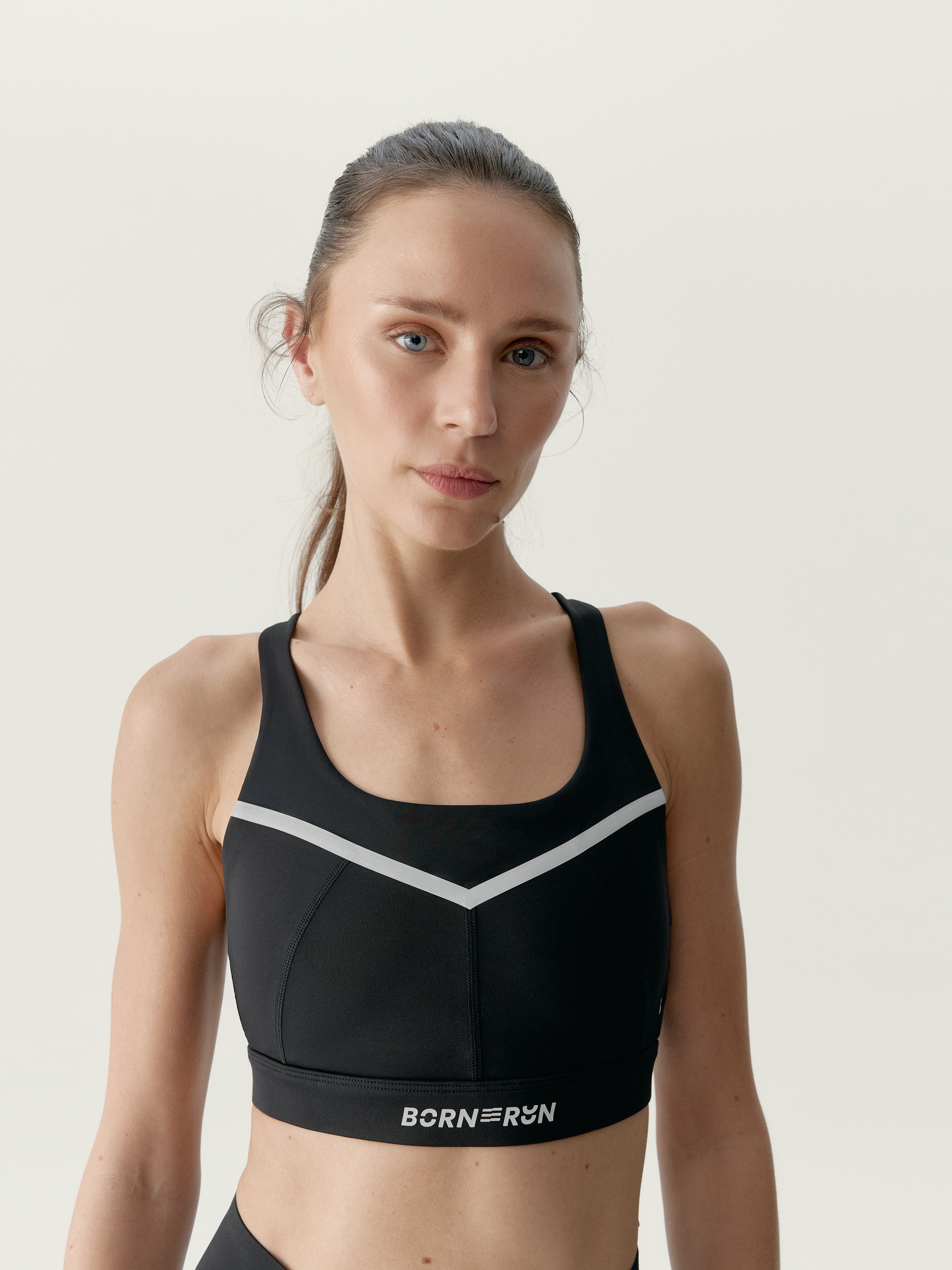 Brassière de sport femme Luna Run Maintien élevé bretelles bretelles croisées, BORN