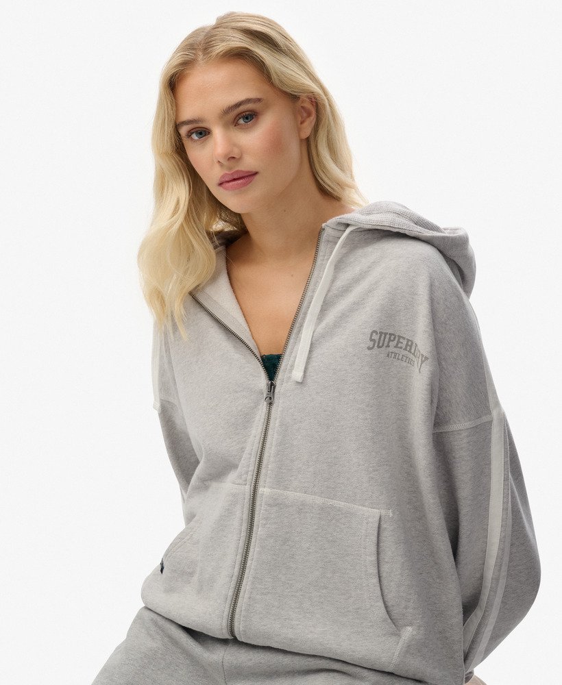 Sweat à capuche zippé décontracté Athletic Essentials, SUPERDRY