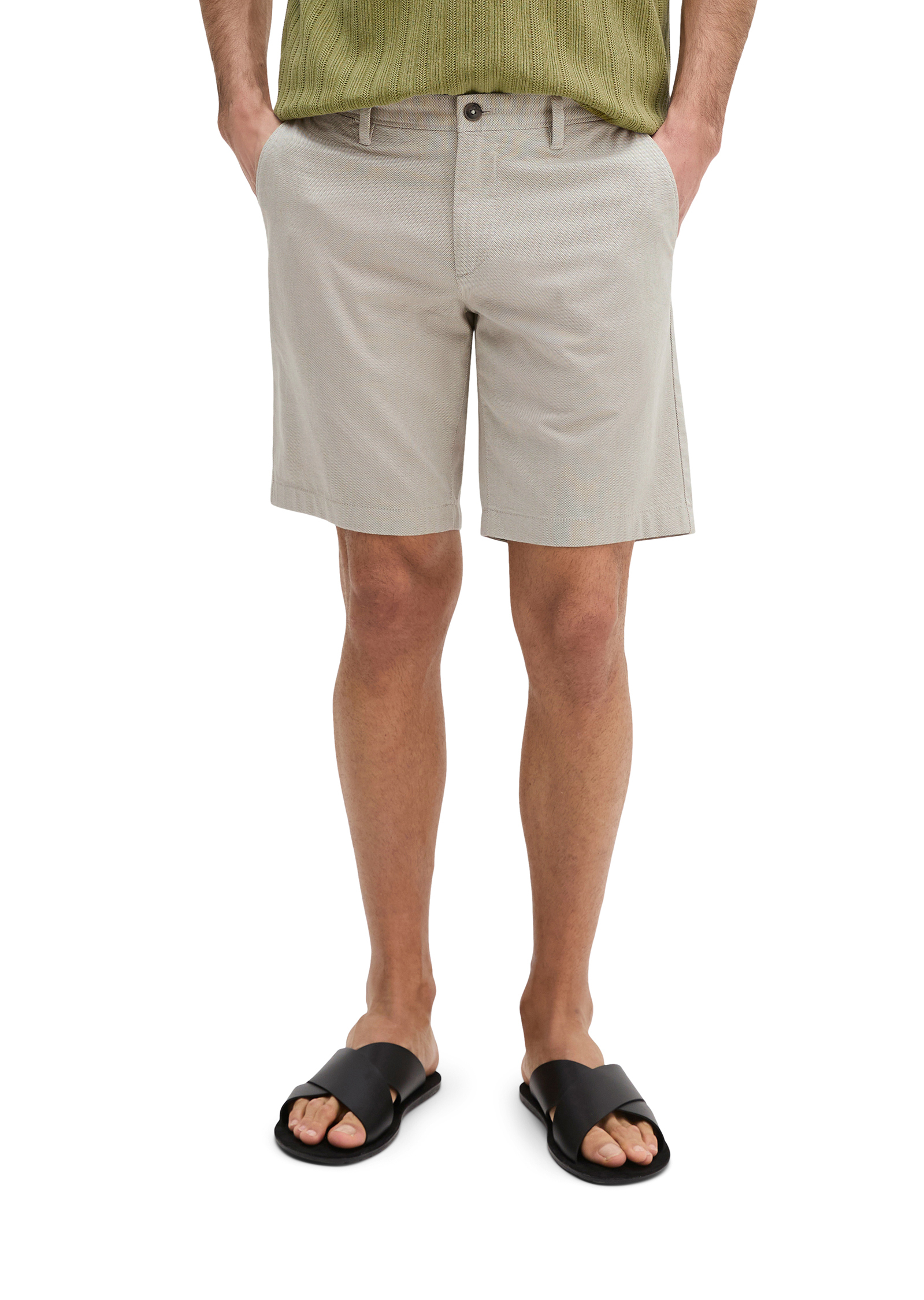 Short modèle Salo slim en coton bio mélangé, MARC O'POLO