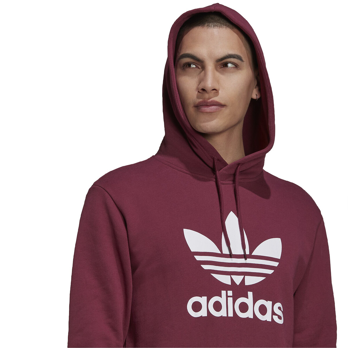 maroon moletom com capuz adidas
