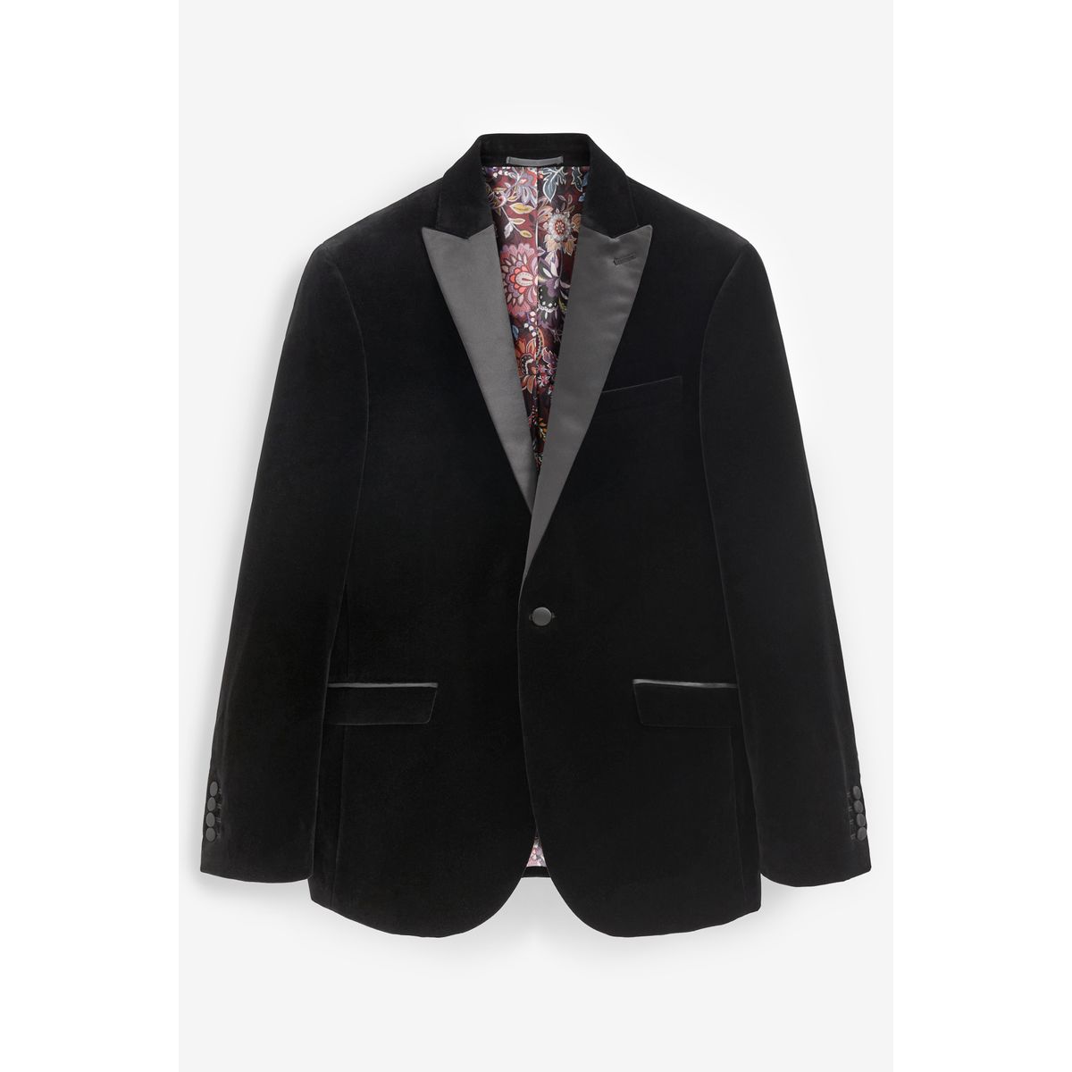 Blazer pontoglio en velours italien, NEXT