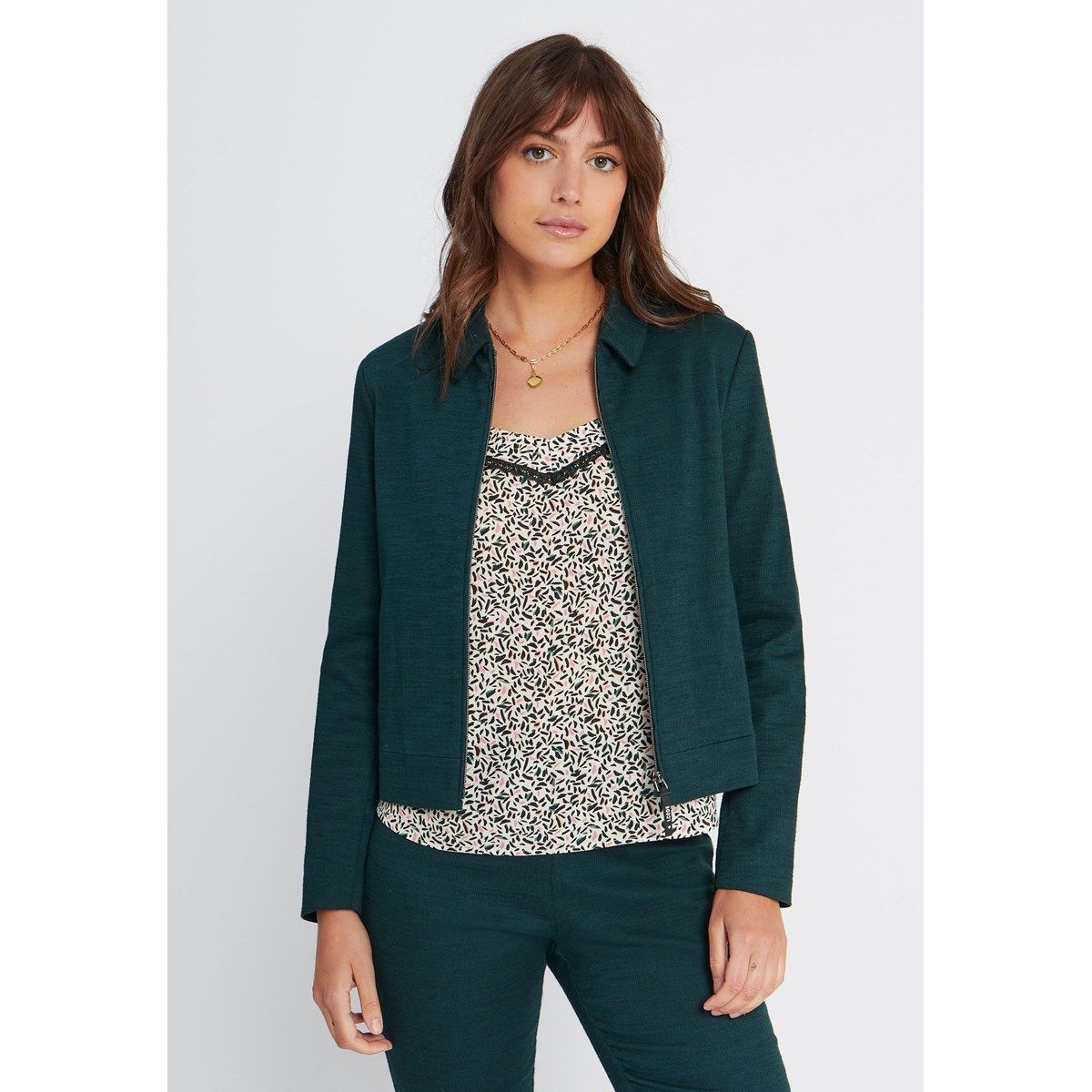 Veste ICODE 3/4 Multicolore - Taille 36 - Occasion Très Bon état - Manches Longues En Coton