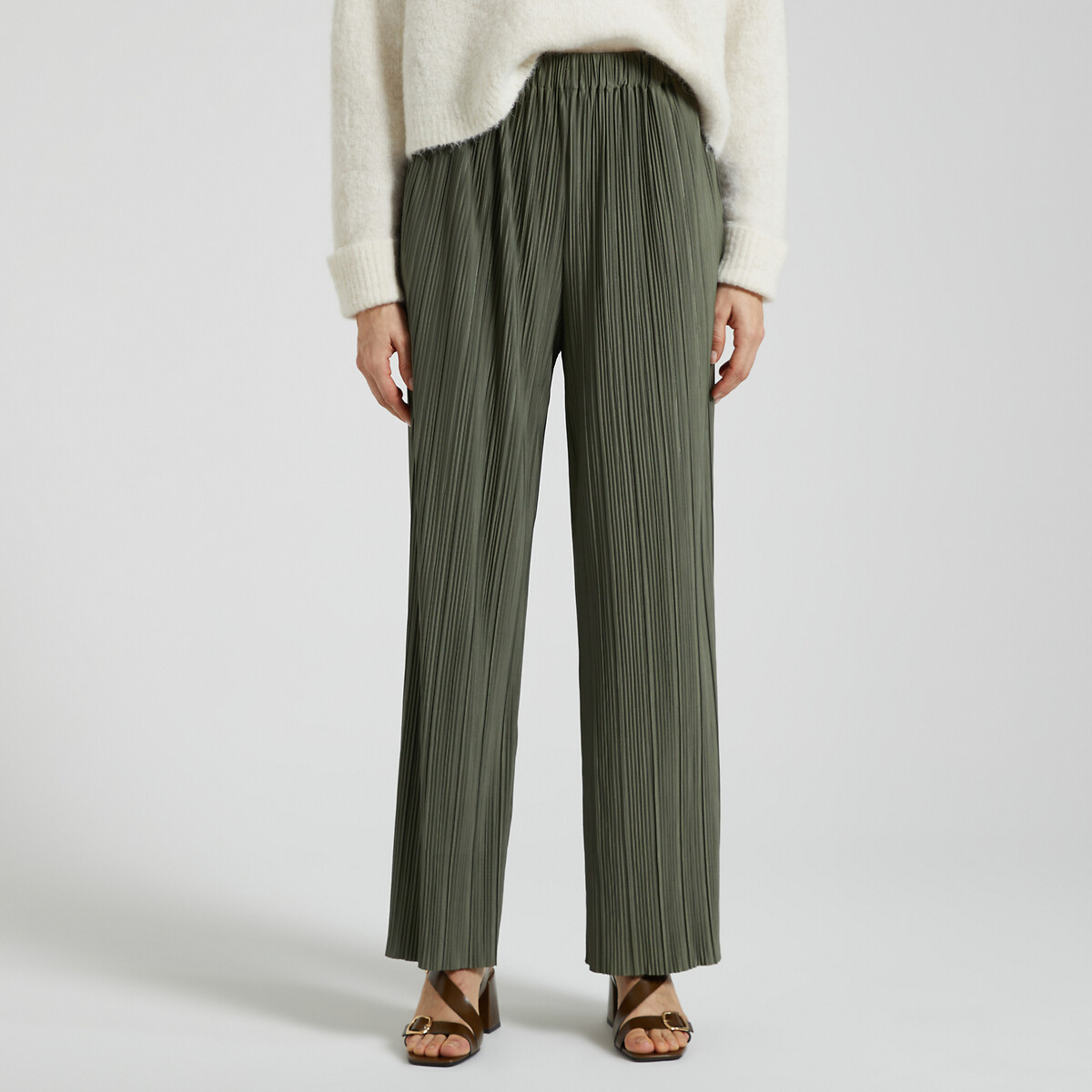 Uma Recycled Pleated Trousers, Wide Leg