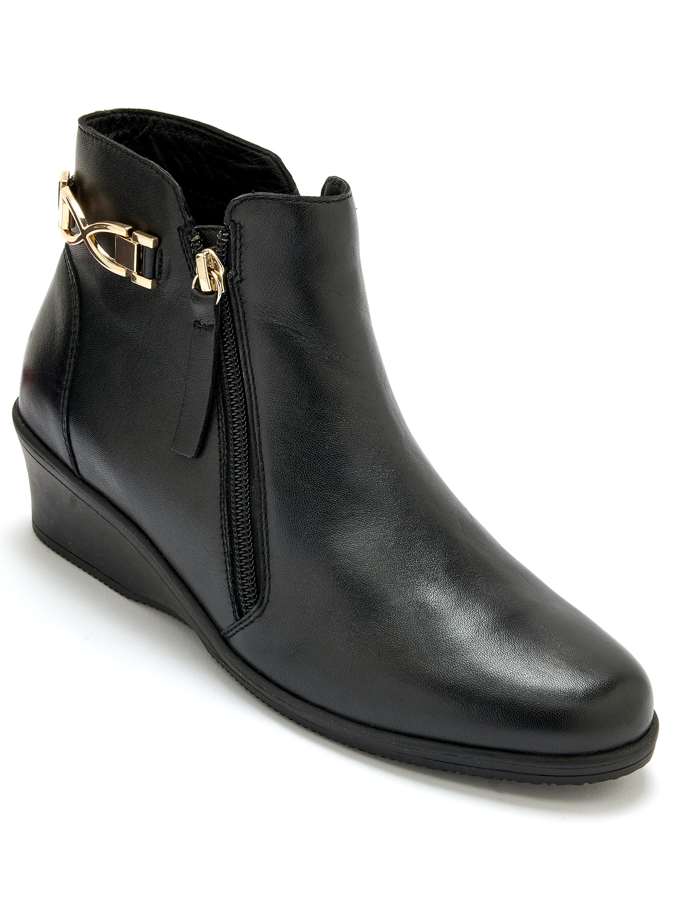 Boots double zip semelle amovible, PEDICONFORT