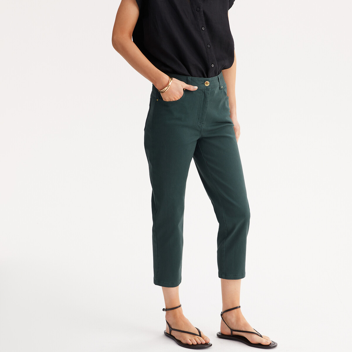 Katoenen stretch broek