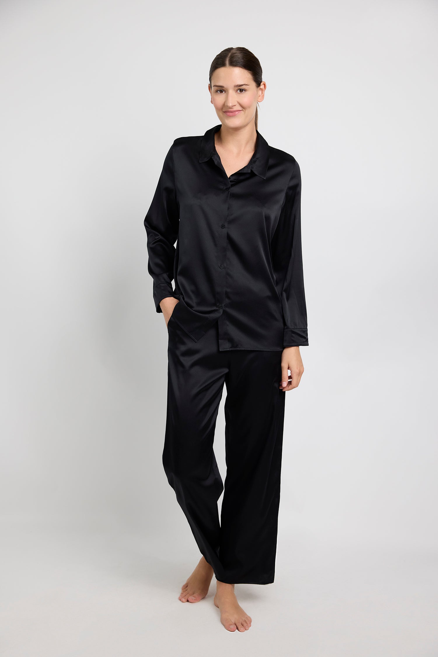 Pantalon en soie SILK'N MOON, MAISON LEJABY