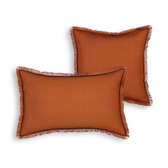 Menorca Linen/Cotton Cushion Cover - LA REDOUTE INTERIEURS