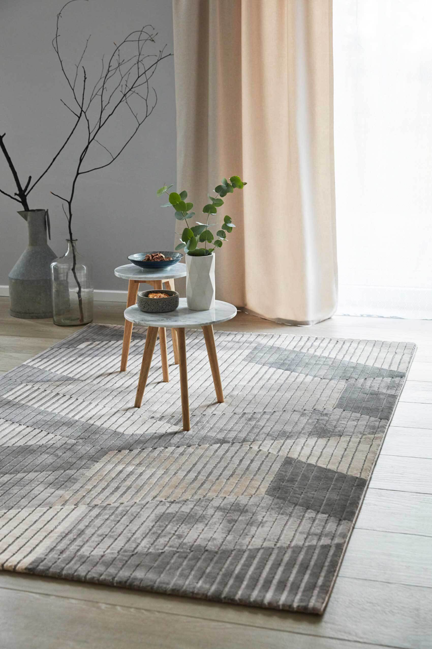 Tapis motif effet 3D relief salon et chambre , TAMO, ESPRIT